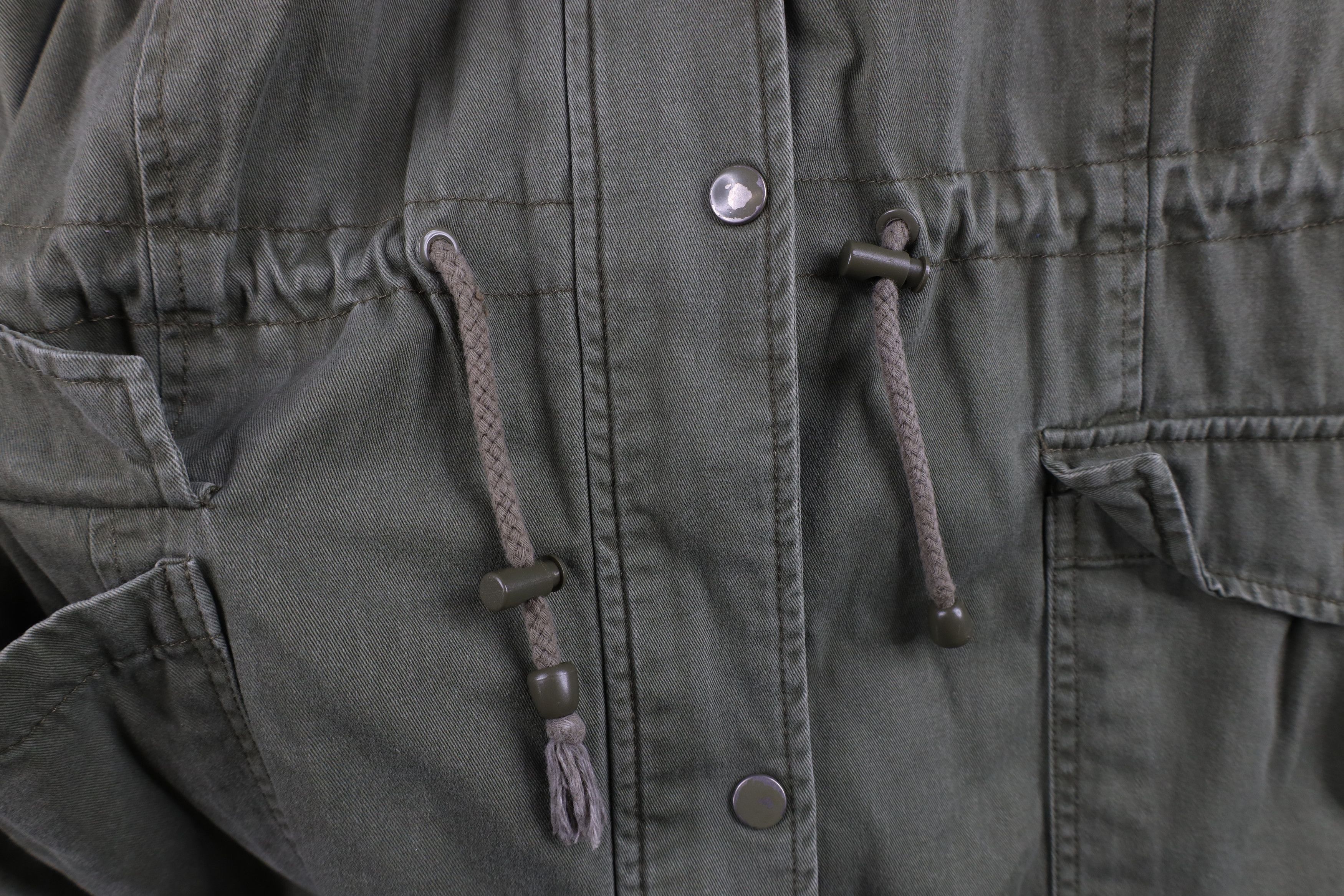 Vintage Vintage 90s Streetwear Style Quilted Hooded Field Jacket Size 3XL / US 20-22 - 6 Thumbnail