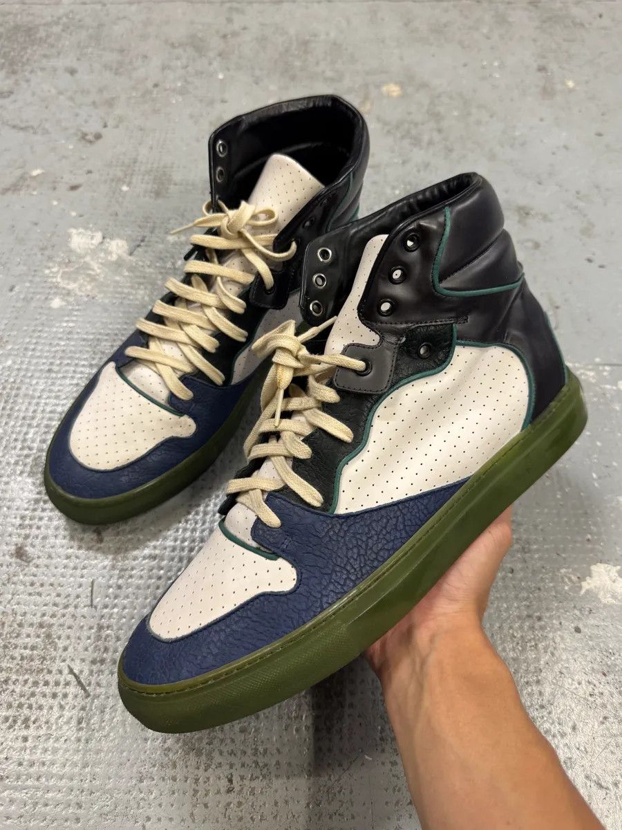 Balenciaga Balenciaga City Navy & White High Sneakers Size US 11 / EU 44 - 1 Thumbnail