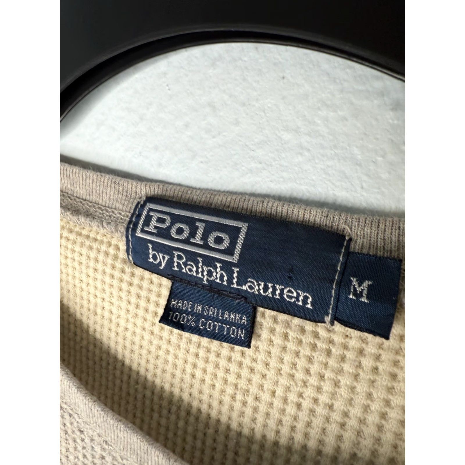 Polo Ralph Lauren VINTAGE Polo Ralph Lauren Casual Shirt Mens Medium Thermal Undershirt Gray Long Sleeve Knit Cotton Logo Classic Designer Sleepshirt Size US M / EU 48-50 / 2 - 3 Thumbnail