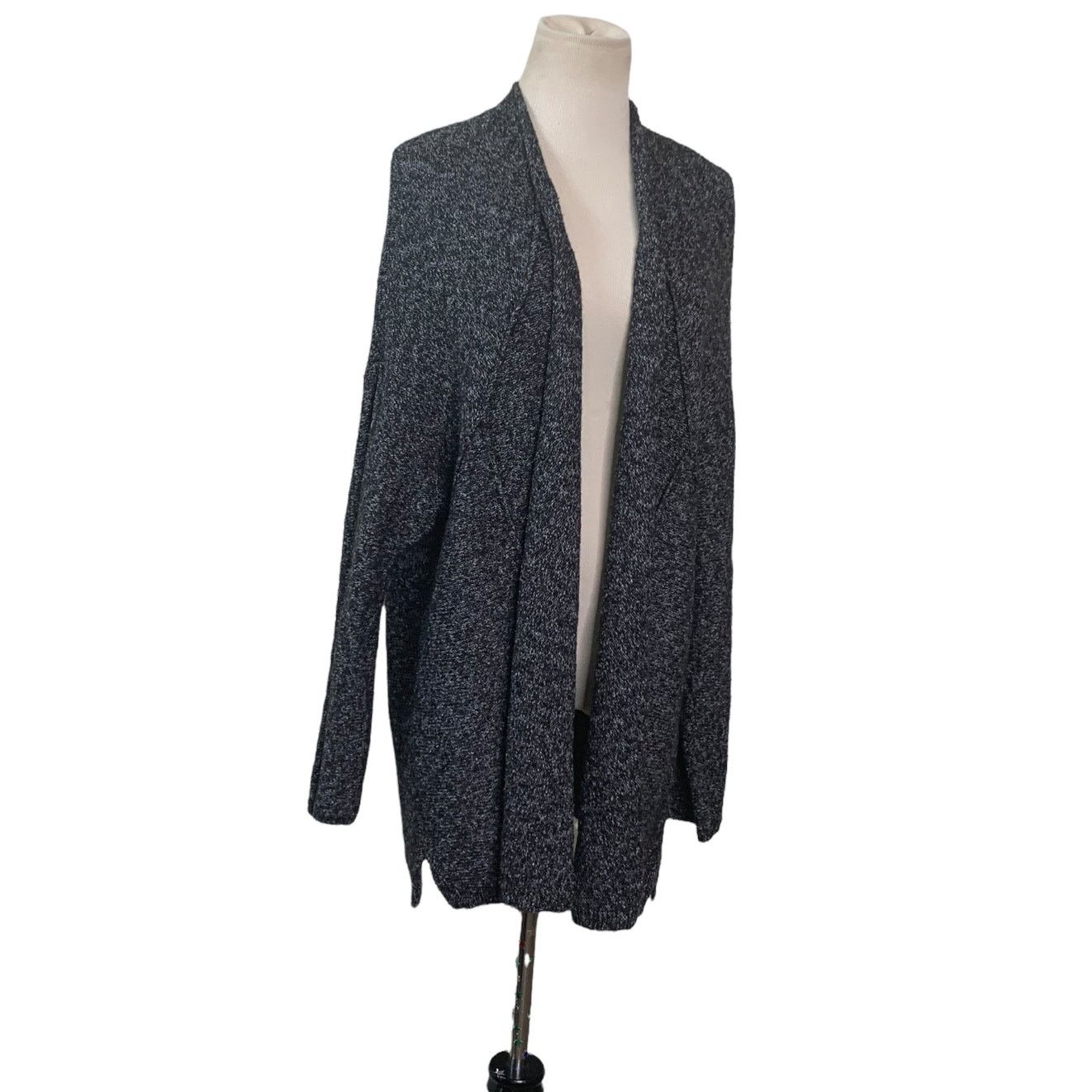 J. Jill Pure Jill gray semi dolman sleeves open cardigan size XL Size XL / US 12-14 / IT 48-50 - 6 Thumbnail