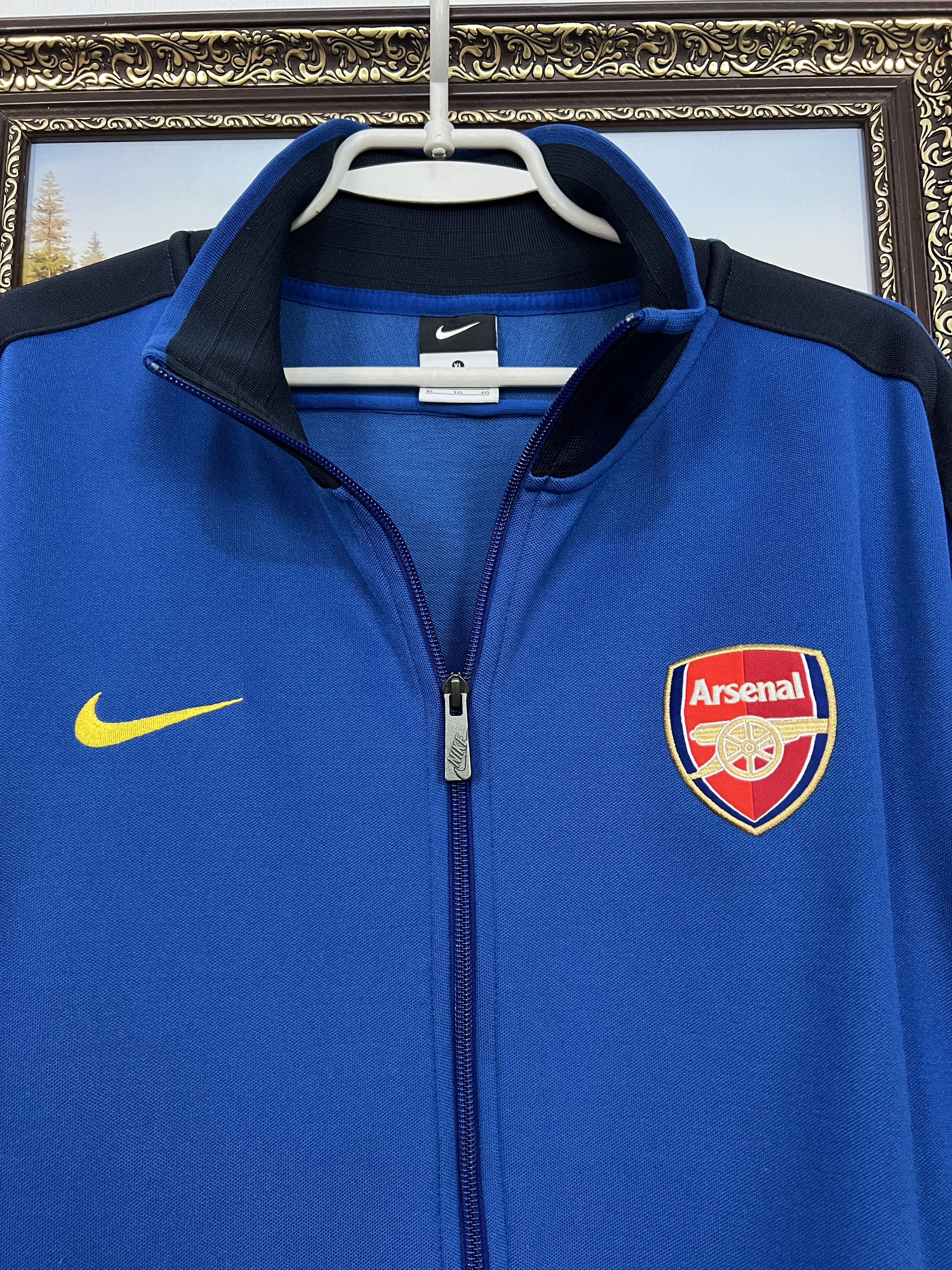 Nike Nike Arsenal Football Blue Jacket Soccer Mens Track Top Zip Size US XL / EU 56 / 4 - 3 Thumbnail