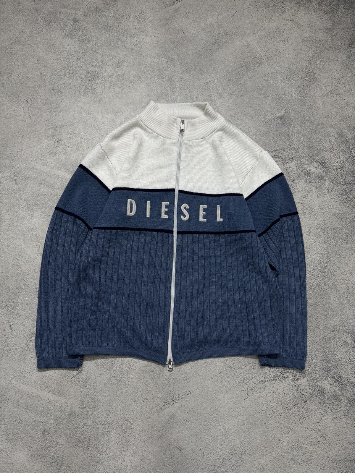 Vintage Y2K Diesel Big Logo Knit Sweater 00’s