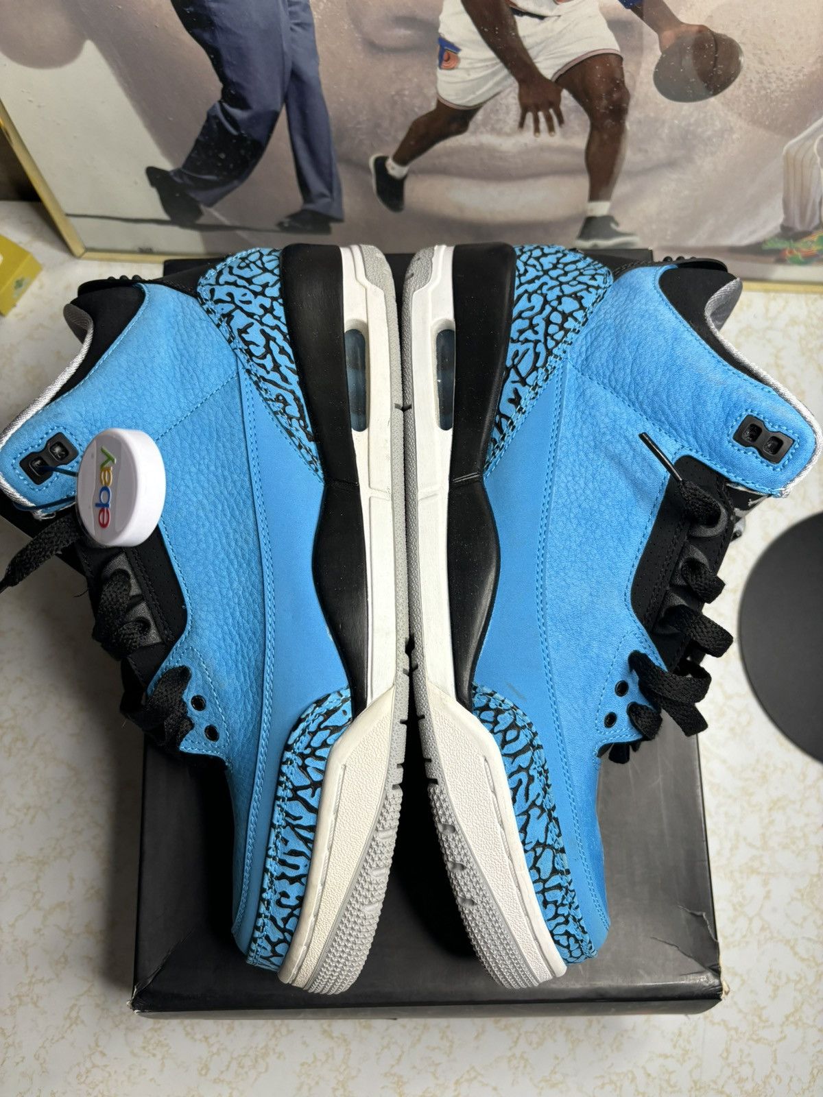 Jordan Brand Air Jordan 3 Retro Powder Blue 2014 Size US 9 / EU 42 - 4 Thumbnail