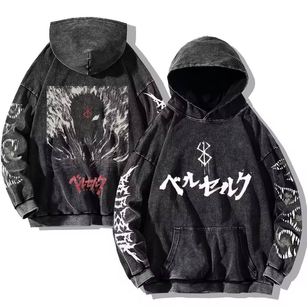 Japanese Brand × Vintage vintage y2k hoodie with gothic print Size US M / EU 48-50 / 2 - 1 Thumbnail
