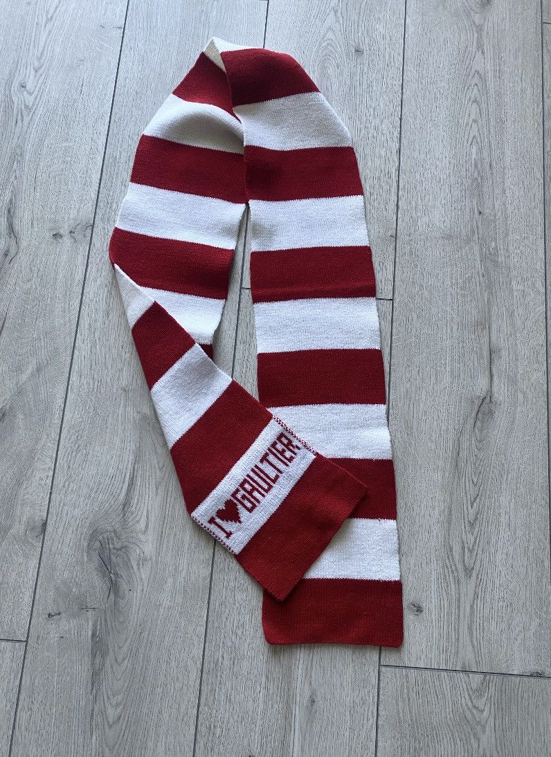 Jean Paul Gaultier Vintage JPG I ❤️ Gaultier Striped Scarf Y2K Os Size ONE SIZE - 3 Thumbnail