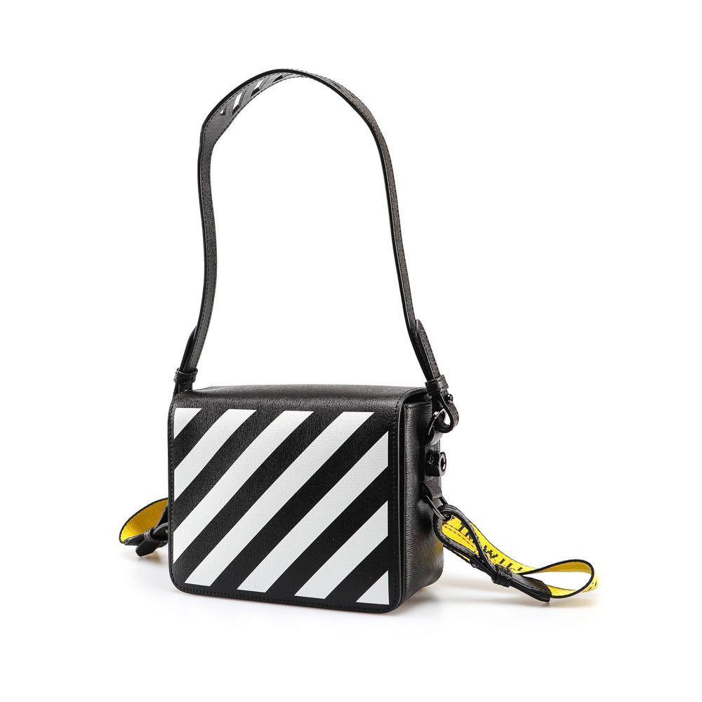 OffWhite OffWhite Black Leather Crossbody Bag Grailed