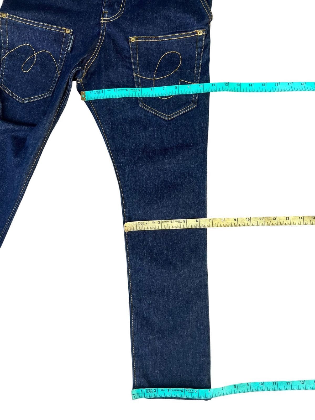 Issey Miyake Mercibeaucoup Stretchable Denim Drop Crotch Jeans Size US 31 - 5 Thumbnail