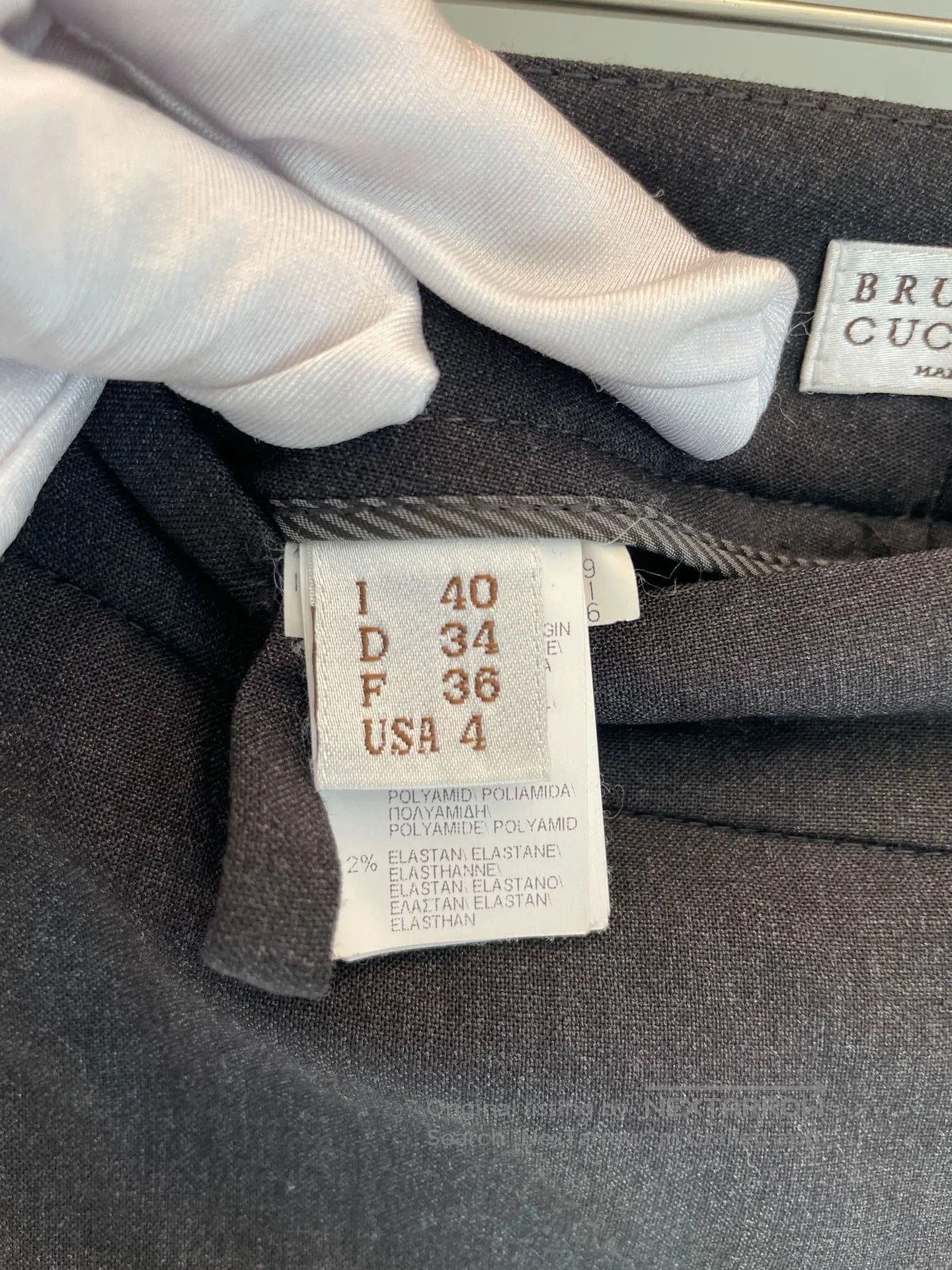 Brunello Cucinelli Brunello Cucinelli Black Gray Pants. Size US 36 / EU 52 - 4 Thumbnail