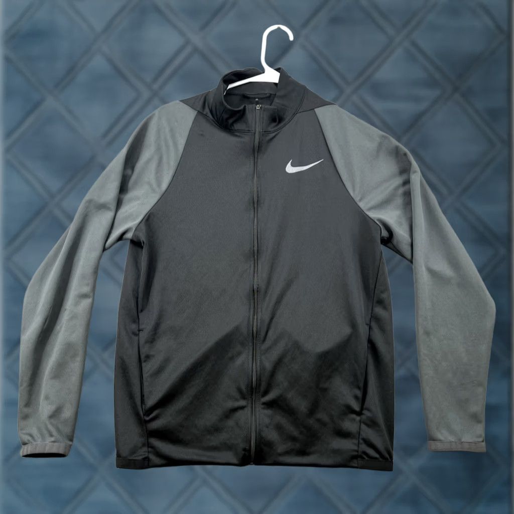 Nike Nike Dri Fit Men's Black Gray Full Zip Track Jacket S Regular Size US S / EU 44-46 / 1 - 1 Thumbnail
