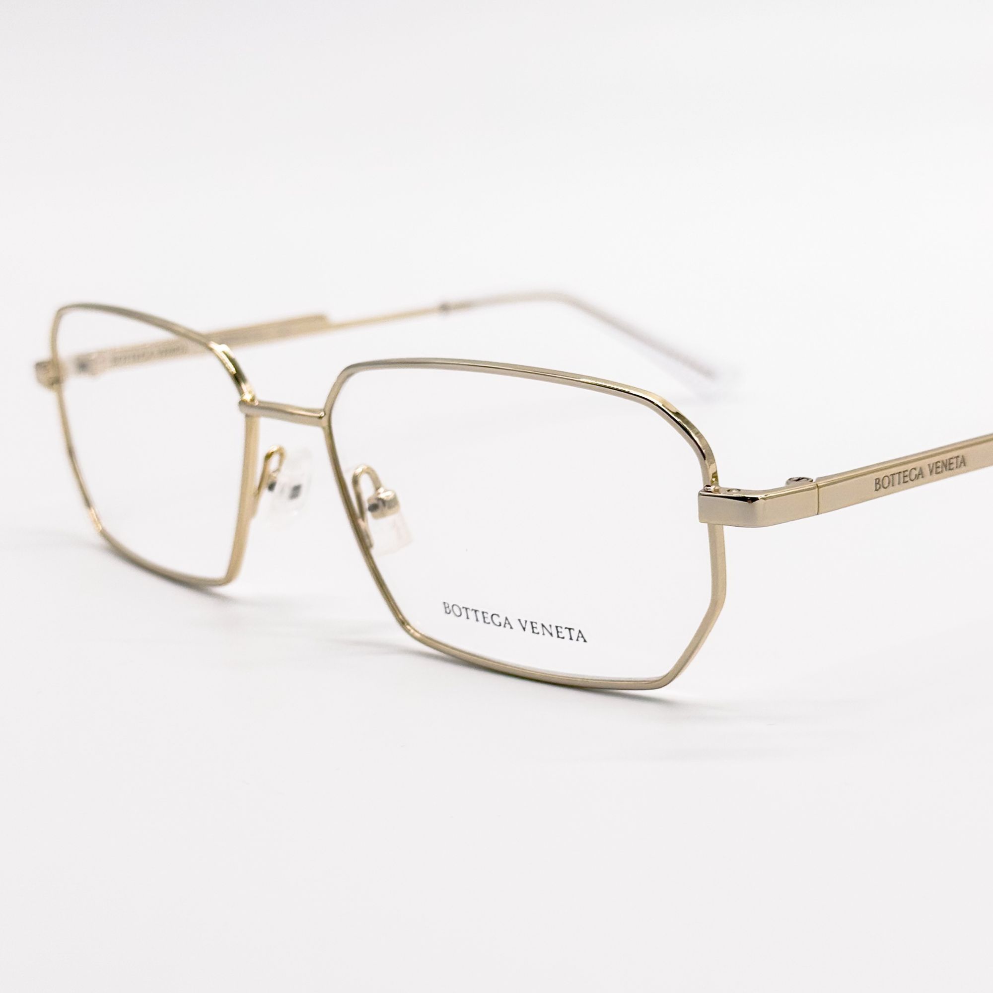 Bottega Veneta NEW BOTTEGA VENETA EYEGLASSES BV1073O 002 SQUARE GOLD UNISEX Size ONE SIZE - 6 Thumbnail