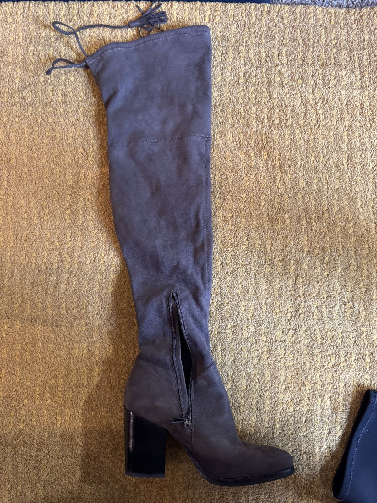 Stuart Weitzman Stuart Weitzman Over-the-Knee Block Heel Boots – Size 7.5M Size US 7.5 / IT 37.5 - 4 Thumbnail