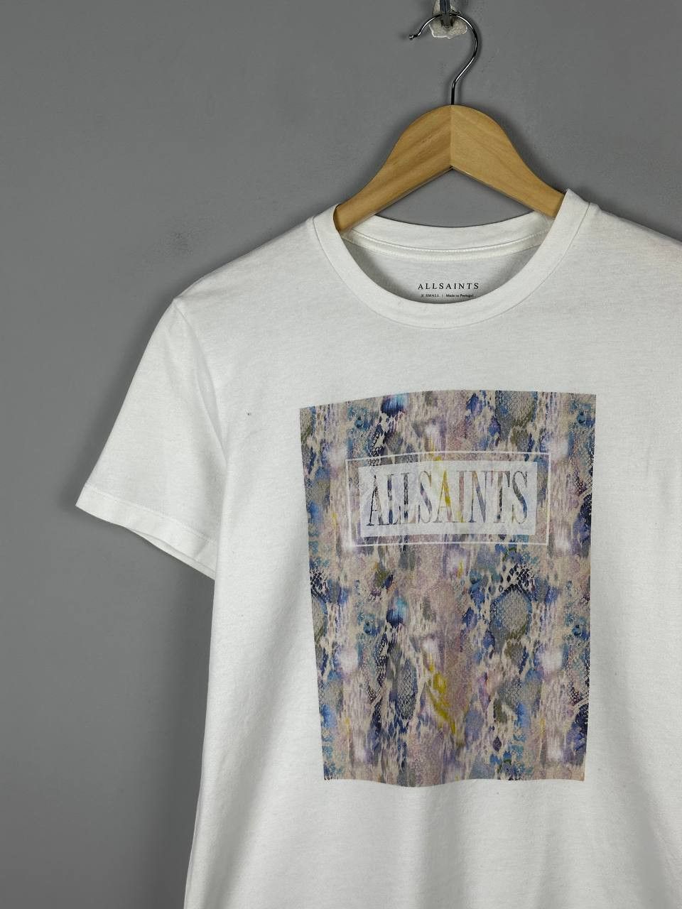 Allsaints Allsaints Casual White Printed T Shirt Size US XS / EU 42 / 0 - 3 Thumbnail