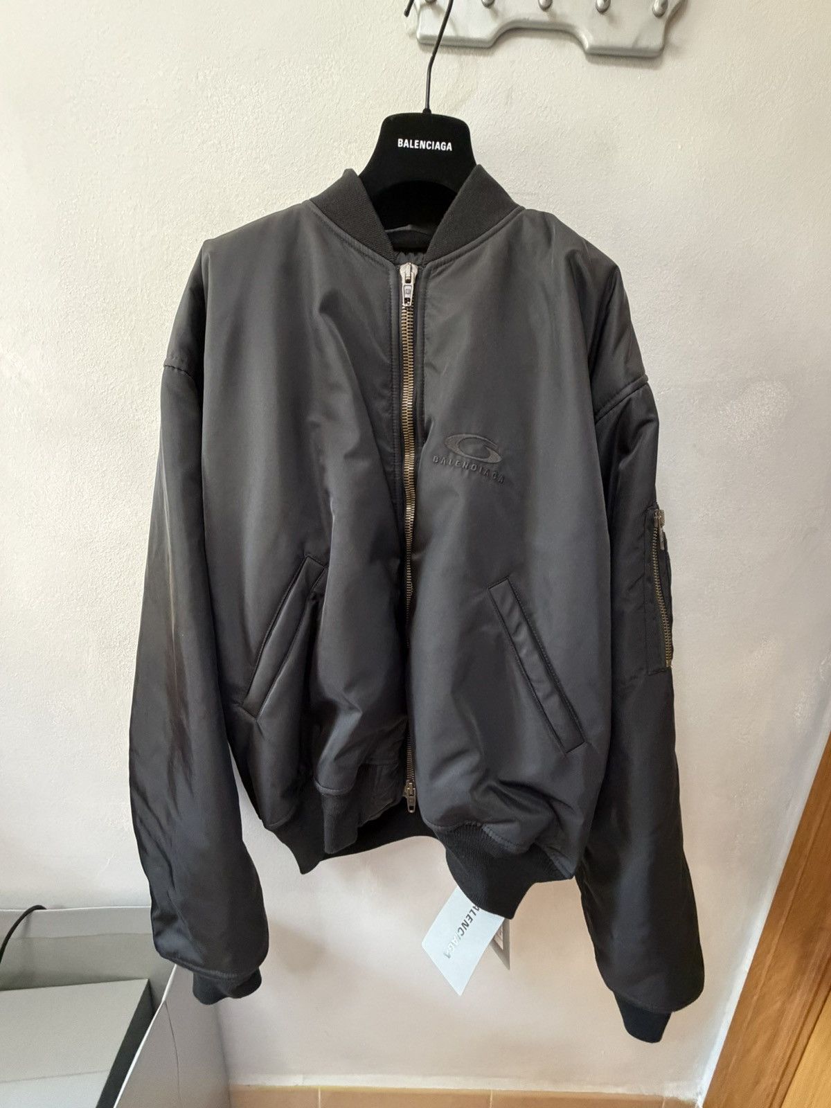 Balenciaga Balenciaga FW20 Oversized Steroid Nylon Bomber Jacket