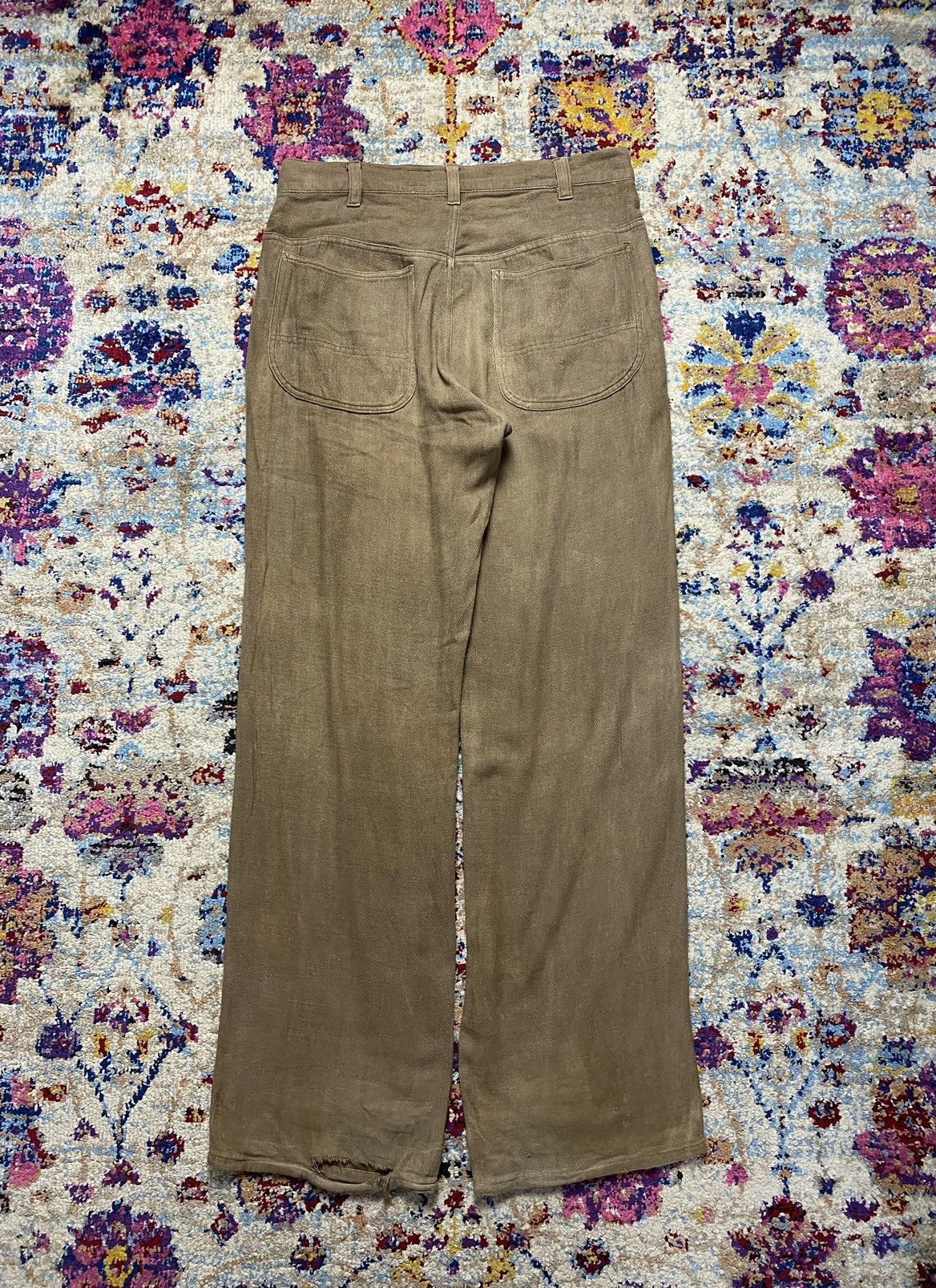 Blue Blue Japan 90s Blue Blue Japan Pure Indigo Mud Wash Trouser Pants Size US 33 - 2 Thumbnail