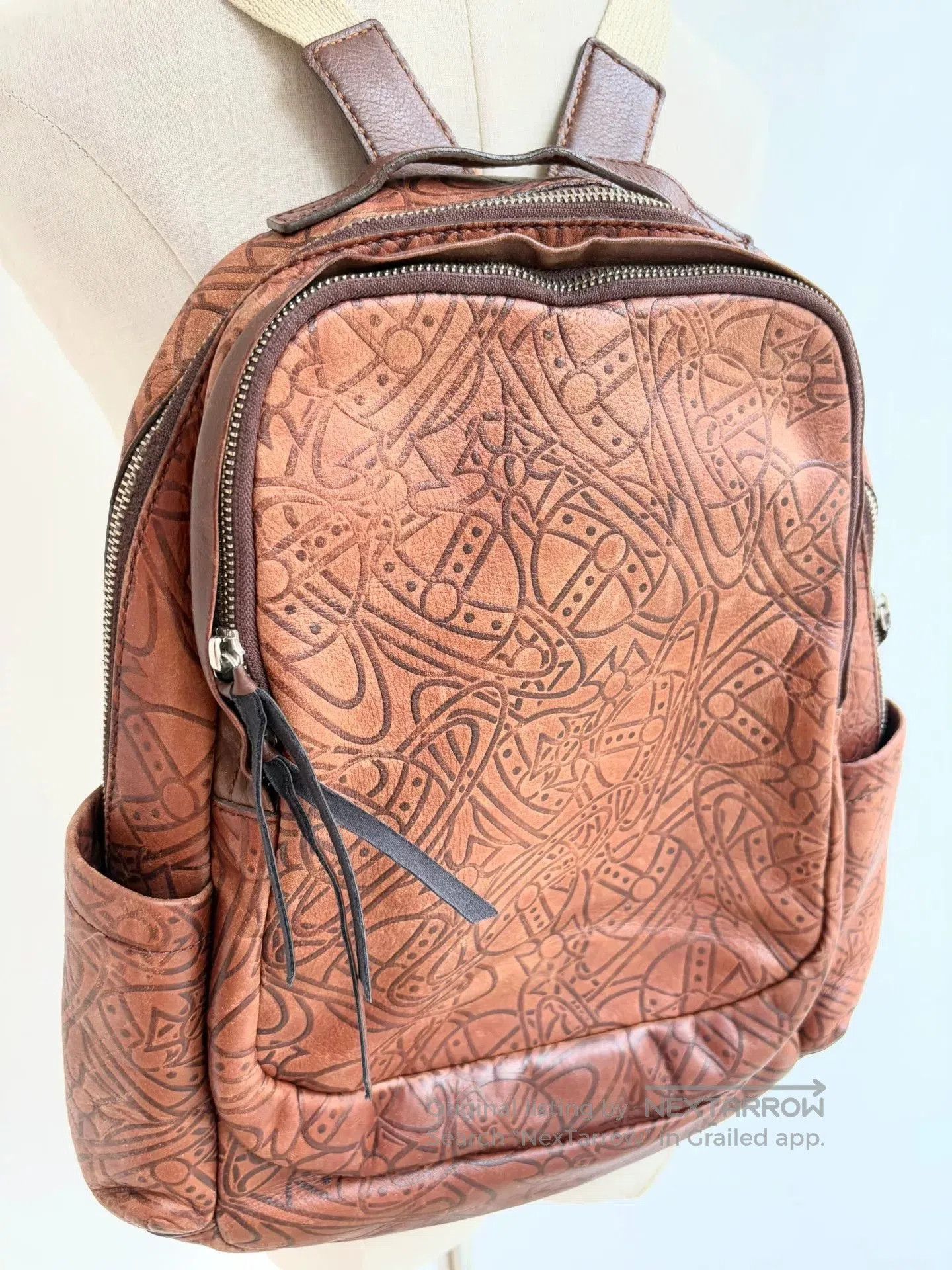 Vivienne Westwood Vivienne Westwood Brown Saturn Backpack. Size ONE SIZE - 2 Thumbnail