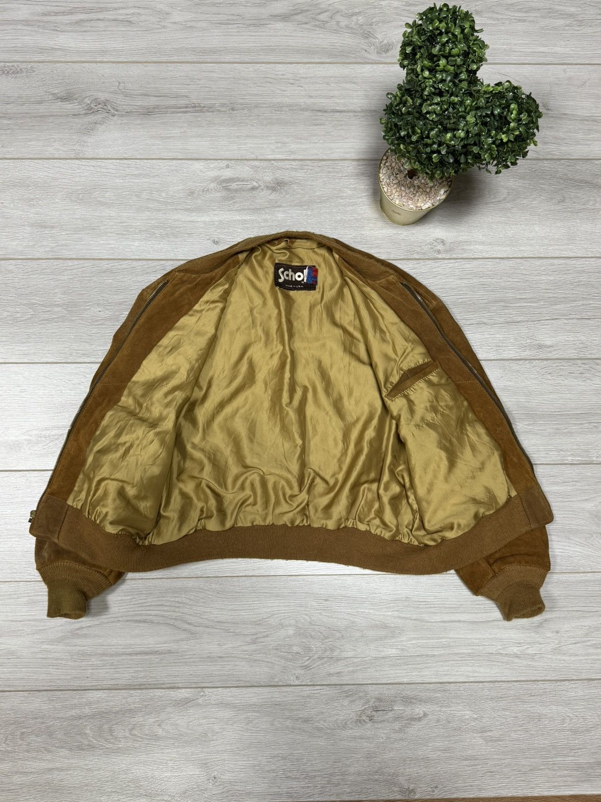 Schott Schott USA vintage suede leather bomber Size US M / EU 48-50 / 2 - 8 Thumbnail