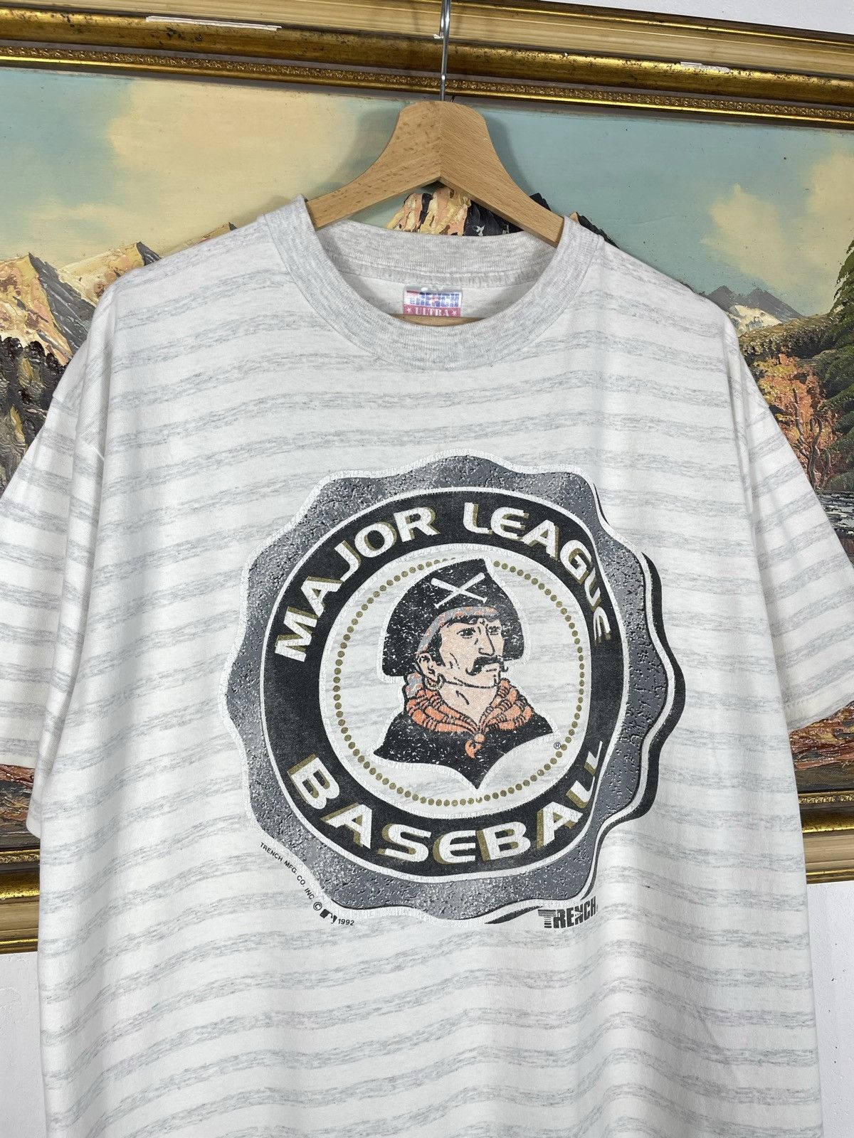 MLB × Vintage Vintage Retro 90s Major League Baseball MLB 1992 T shirt Tee Size US XL / EU 56 / 4 - 5 Thumbnail