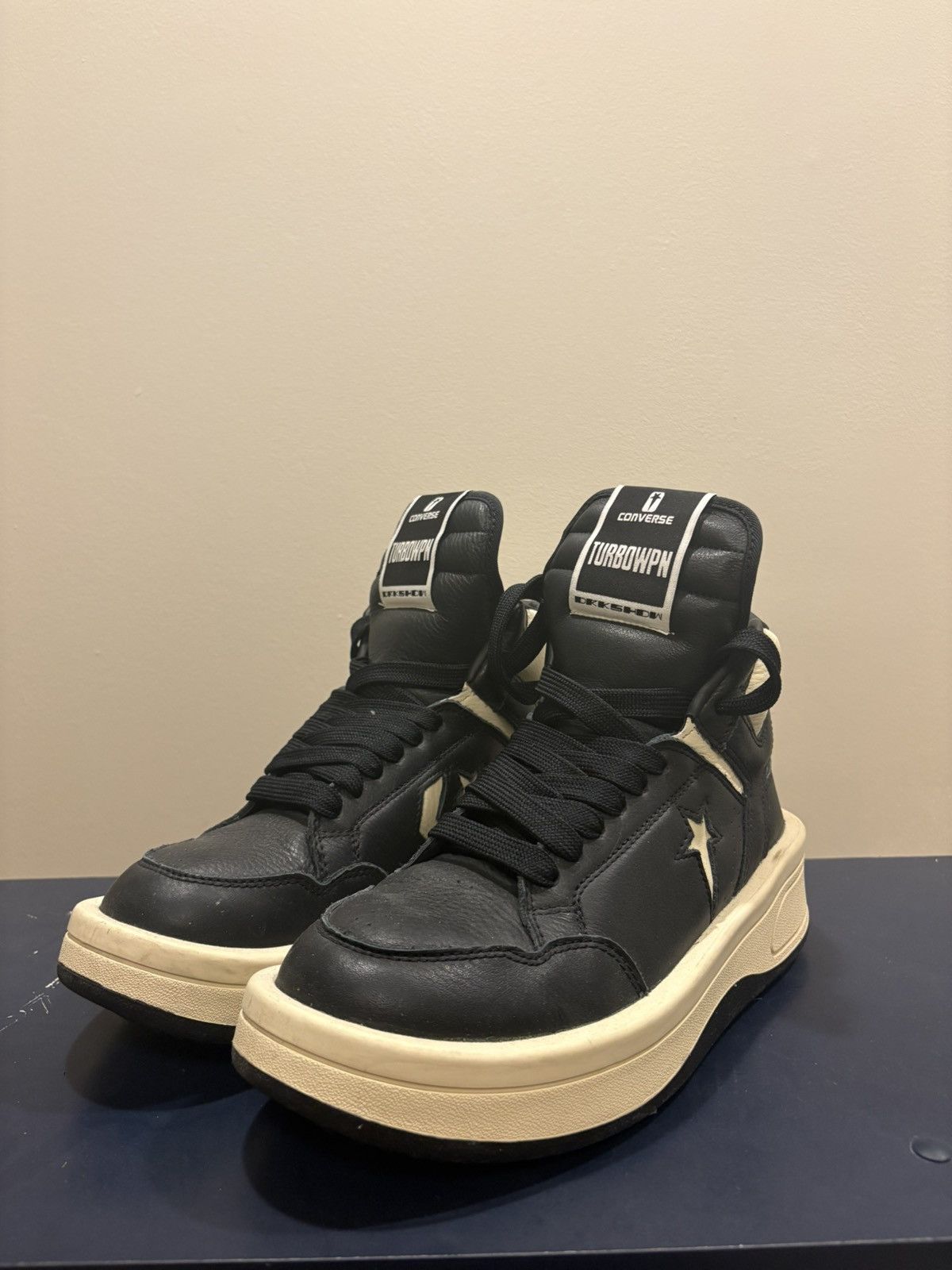 Converse × Rick Owens Drkshdw Rick Owens Drkshdw x Converse TURBOWPN High Top Size US 6.5 / EU 39-40 - 1 Thumbnail