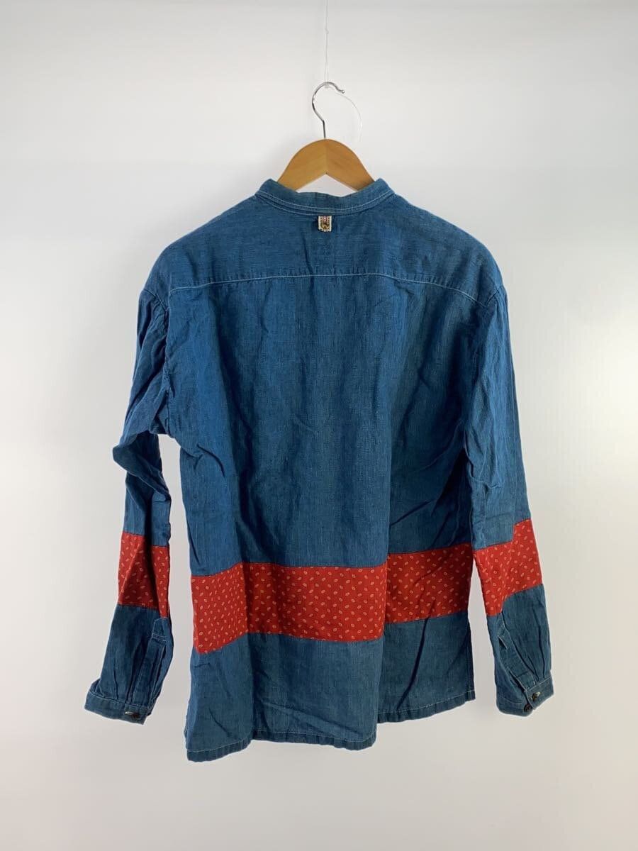 Visvim Visvim 14AW KERCHIEF BORDER TUNIC CHAMBRAY SHIRT (LUXSIC) Size US M / EU 48-50 / 2 - 2 Thumbnail