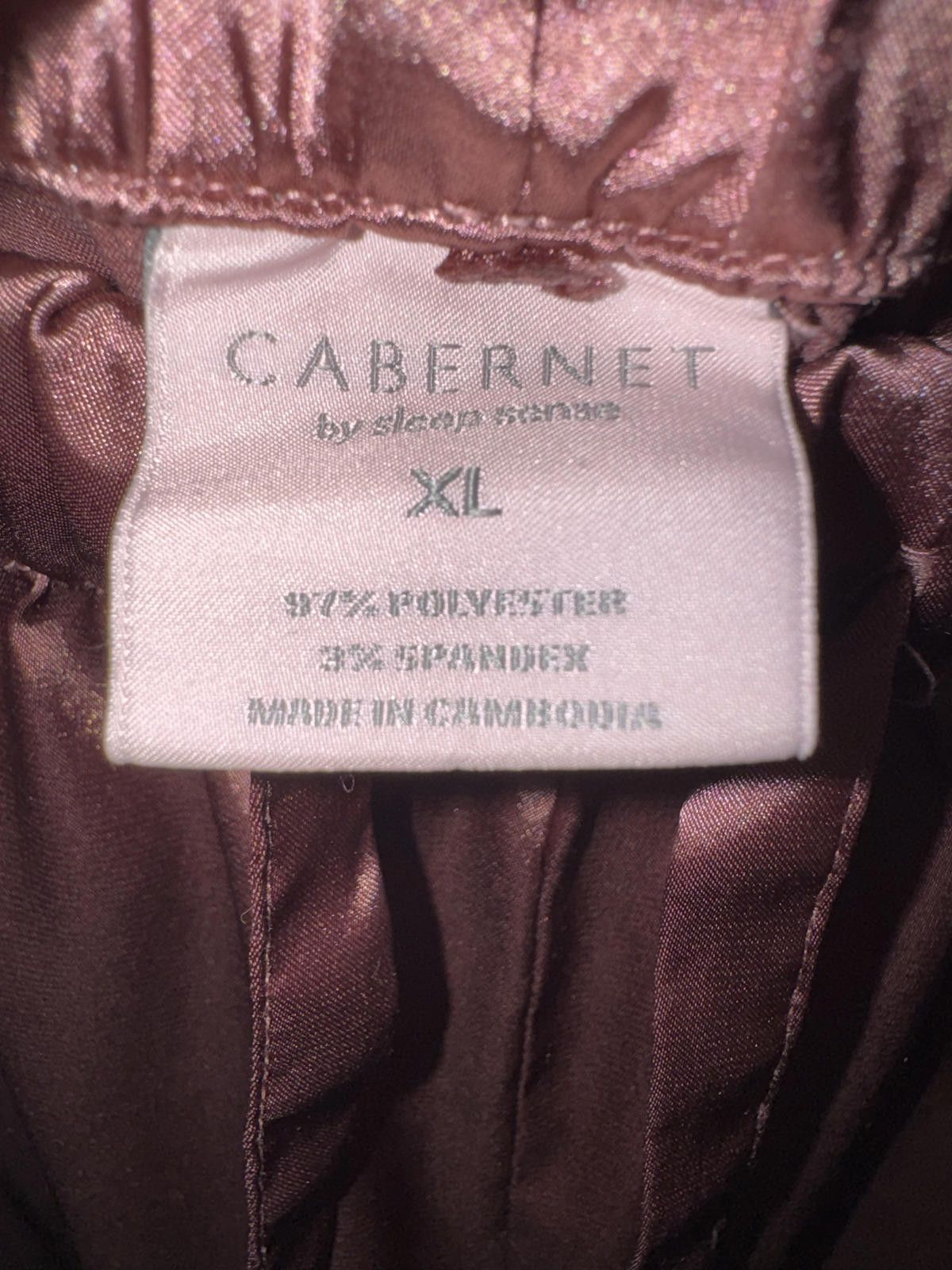 Other Cabernet Brown Satin Sleep Pants XL Size ONE SIZE - 2 Thumbnail