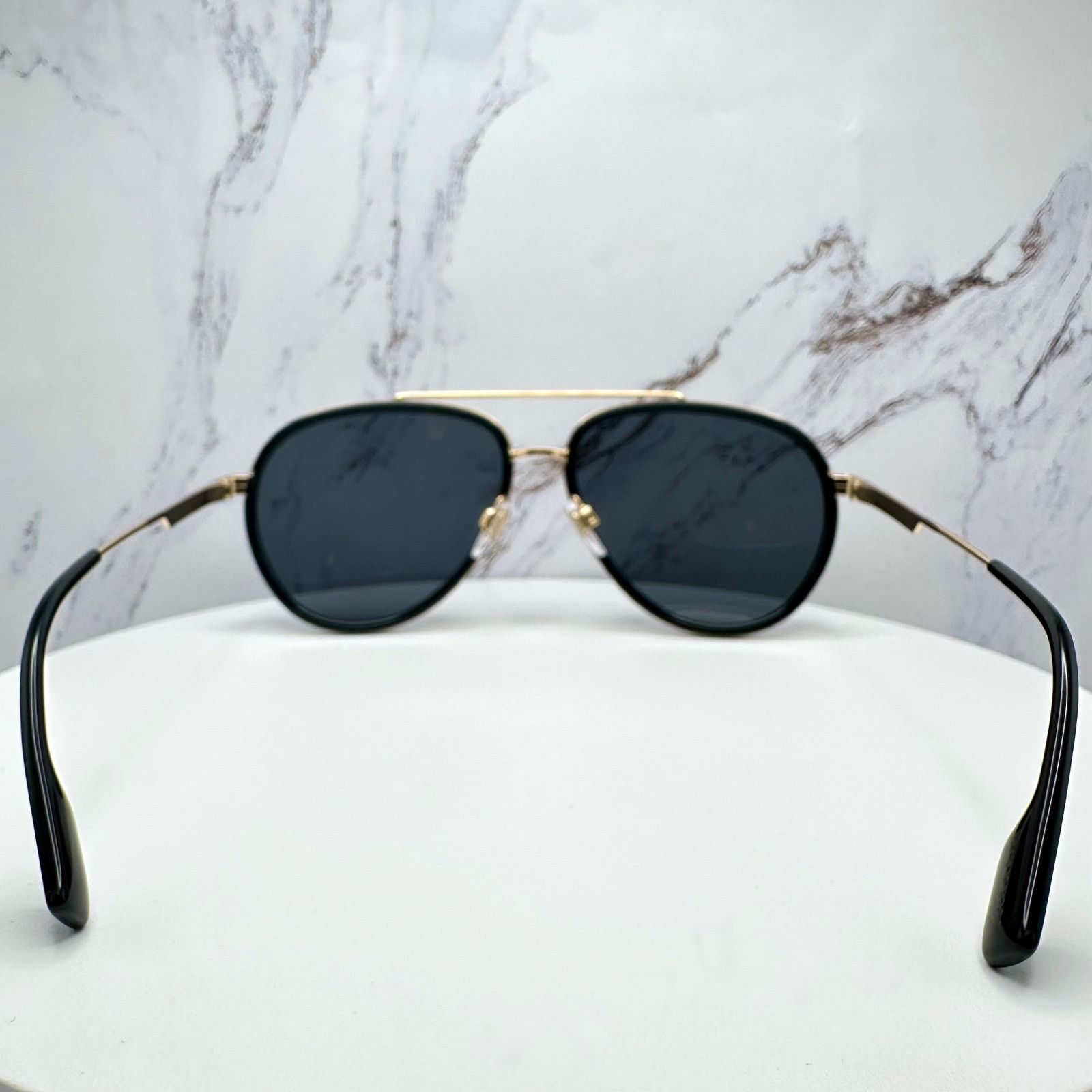 Burberry New Burberry Sunglasses Polarized Gold Black Aviator Size ONE SIZE - 22 Thumbnail