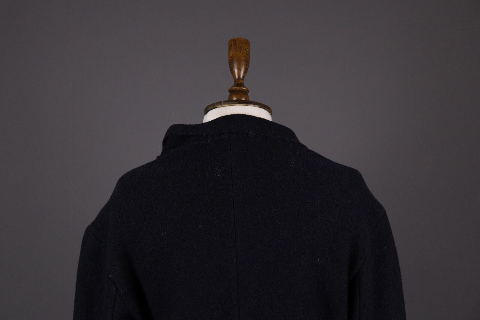 Designer Indies France Wool Black Boiled Wool Coat Jacket Size 2 Size XS / US 0-2 / IT 36-38 - 7 Thumbnail