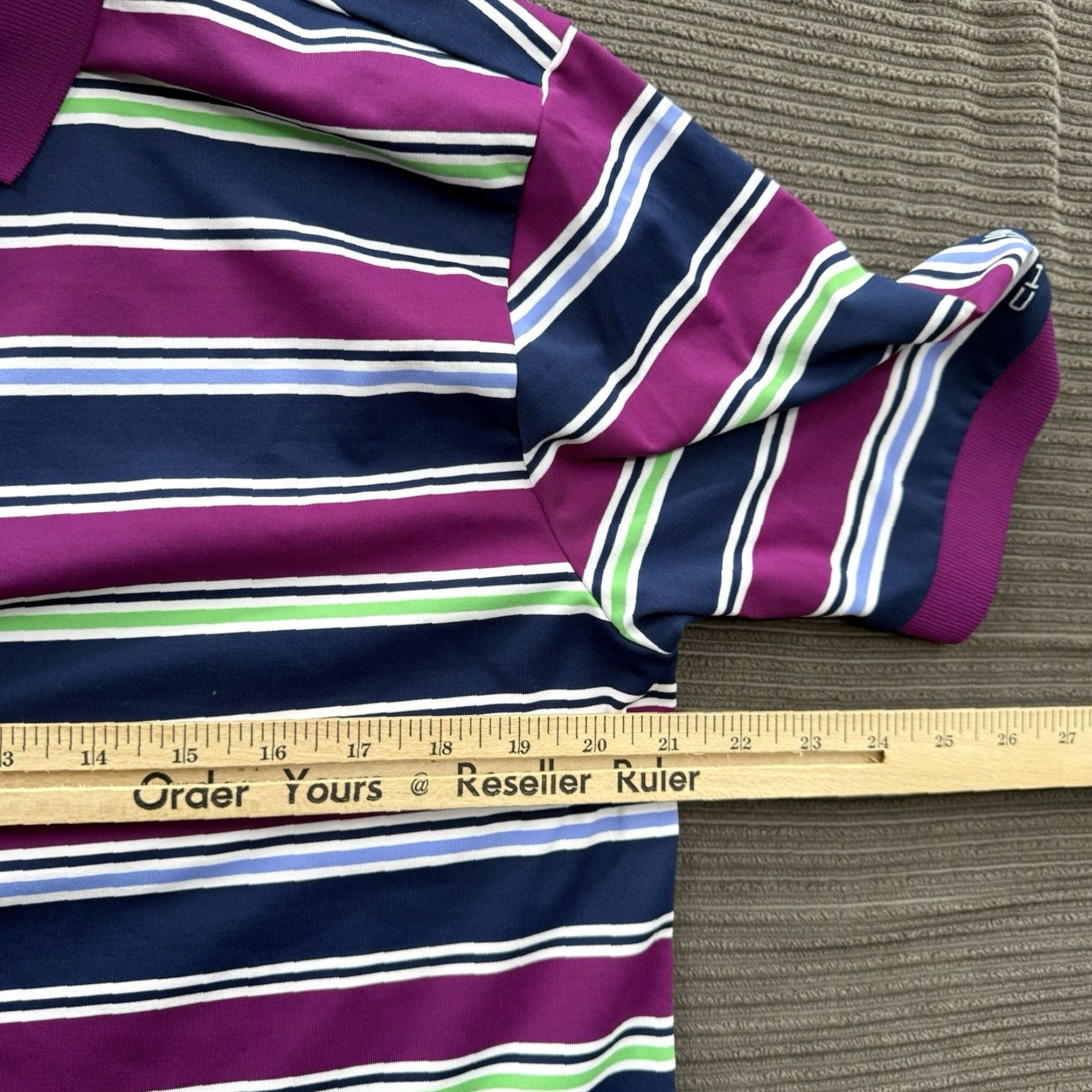 Chaps Chaps Golf Polo Shirt Men Medium Polyester Golfing Stay Dry Outdoors Polo Shirt Men M Multicolor Golf Outdoor Preppy Casual 90s Theme Mens Size US M / EU 48-50 / 2 - 4 Thumbnail