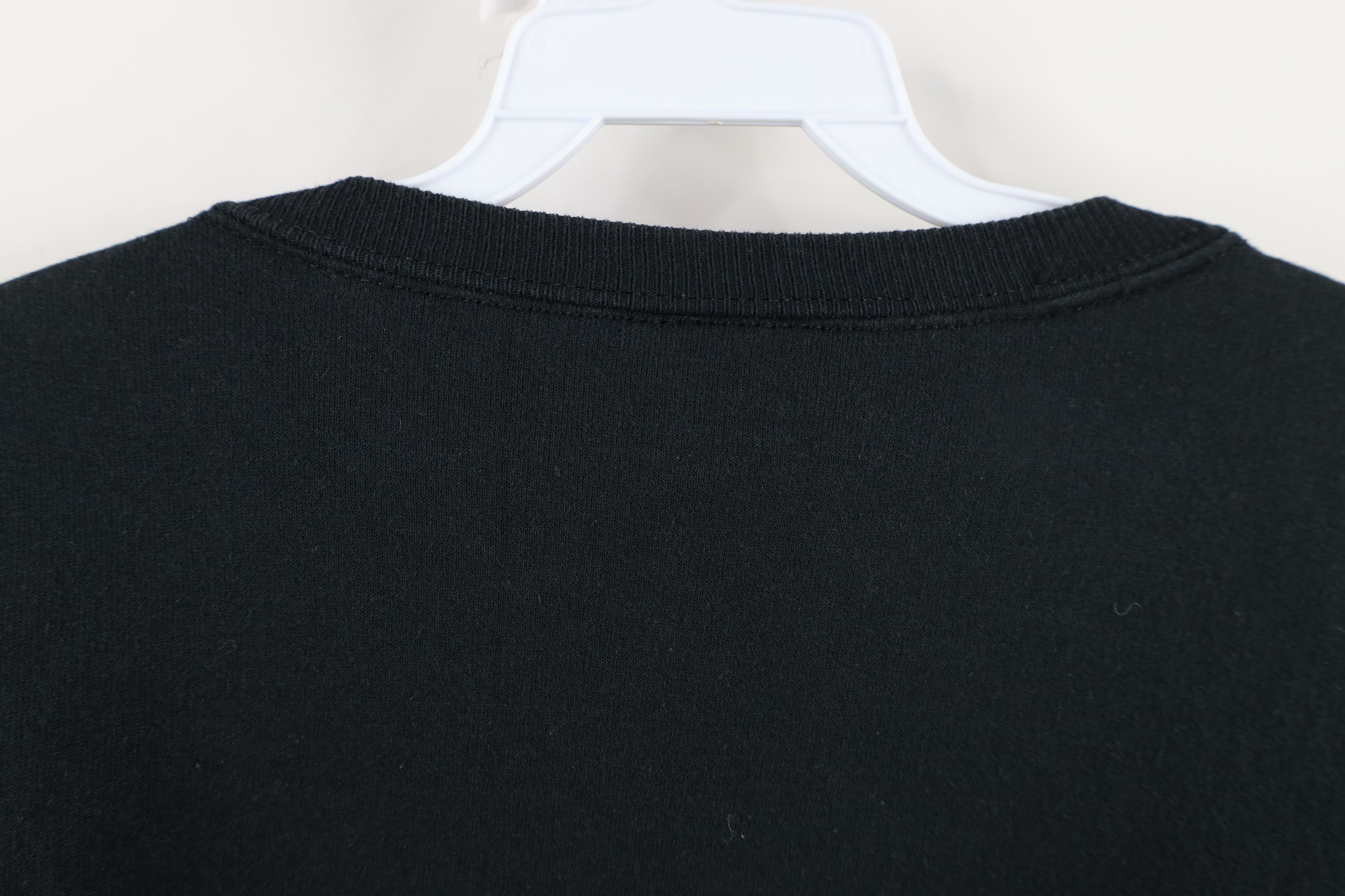 Vintage Vintage 90s Streetwear Faded Blank Crewneck Sweatshirt Black Size US XXL / EU 58 / 5 - 7 Thumbnail