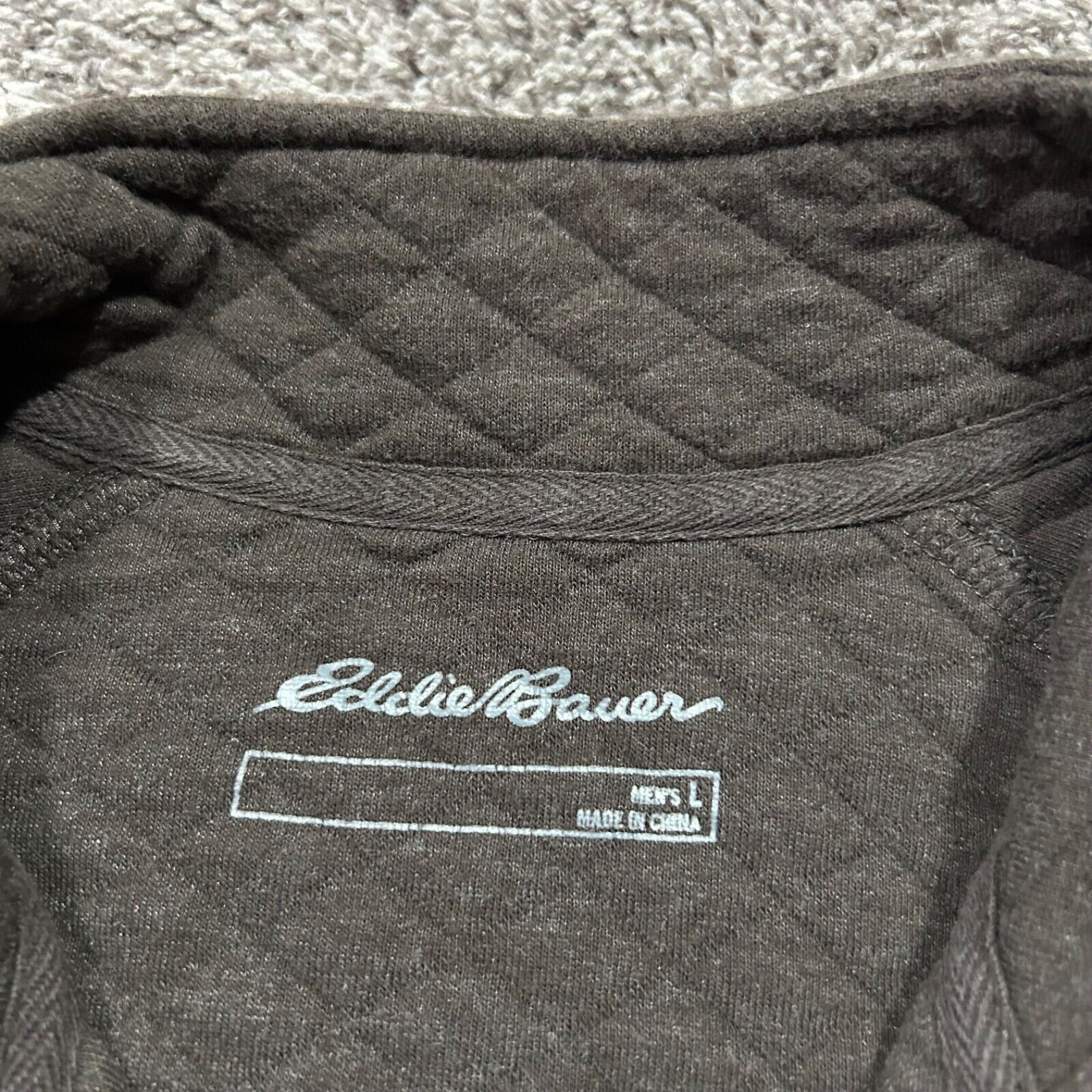 Eddie Bauer Eddie Bauer Quilted Jacket Quarter Snap Button Pullover y2k Size US L / EU 52-54 / 3 - 2 Thumbnail
