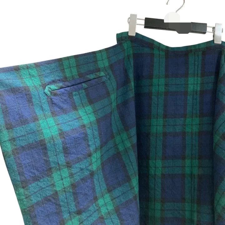 Comme des Garcons Comme Des Garcons Green retro plaid deformation overskirt Size 23" - 4 Thumbnail