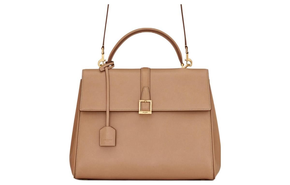 Saint Laurent Paris o1bcso1str1225 Size:OS/Le Fermoir Top Handle Bag in Beige Size ONE SIZE - 1 Preview