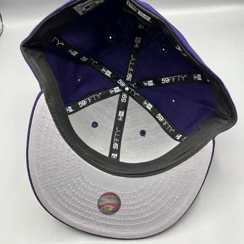 New Era Florida Marlins Hat Men 7 5/8 59Fifty New Era MLB Fitted Cap Size ONE SIZE - 7 Thumbnail