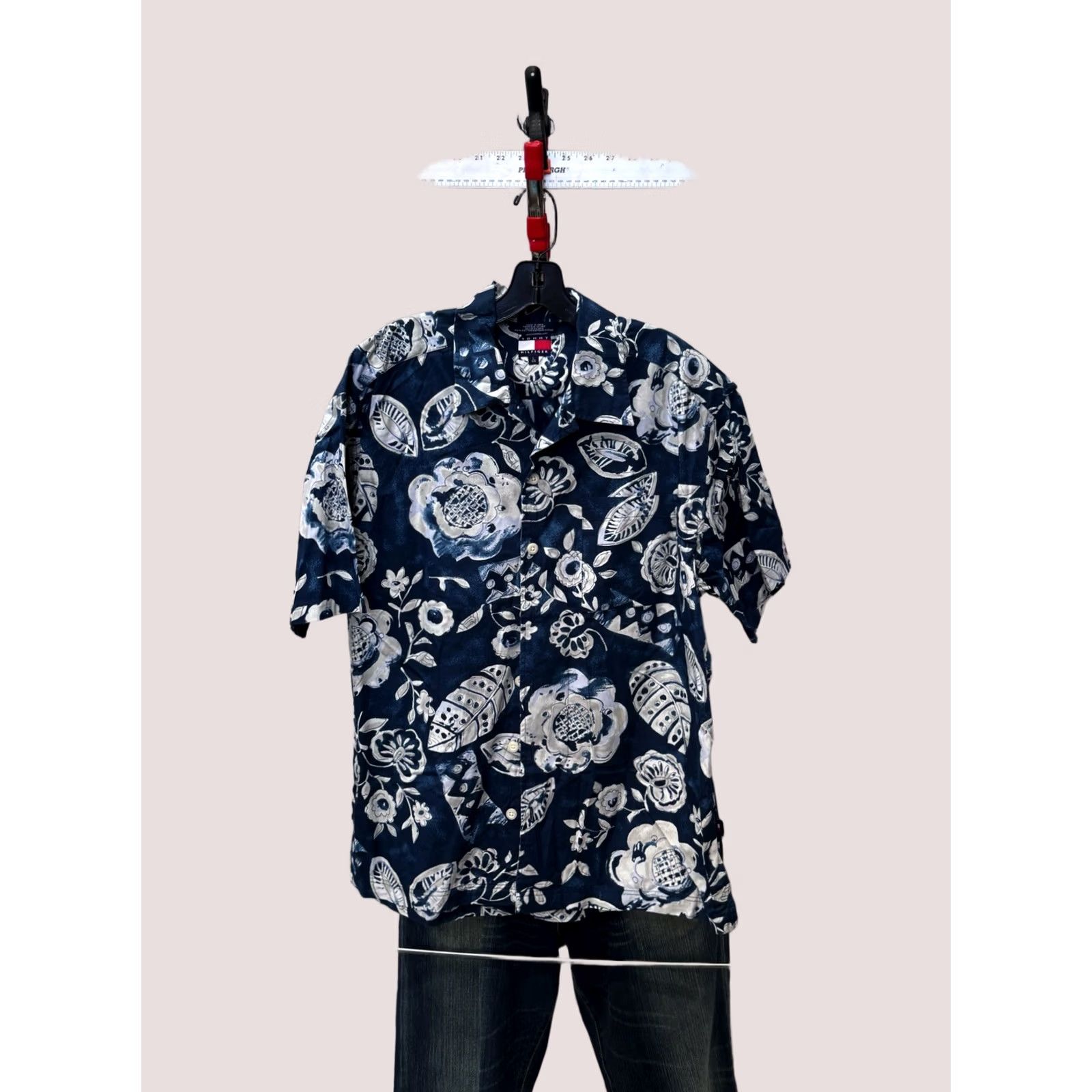 Tommy Hilfiger Tommy Hilfiger Bold Floral Ctn SHORT SLEEVE BUTTON UP SHIRT Large L Mens Multicolor Floral Shirt Size US L / EU 52-54 / 3 - 1 Thumbnail