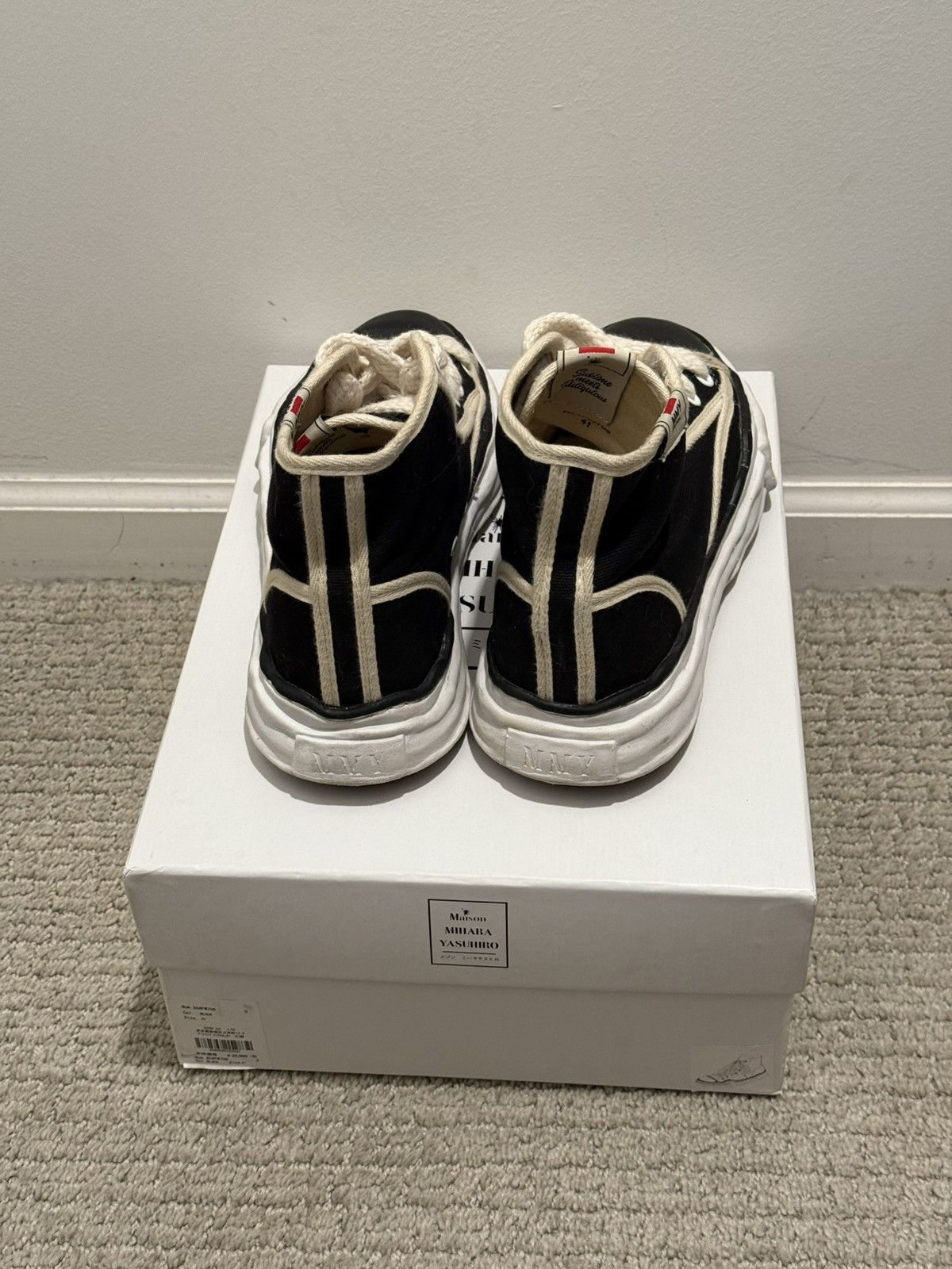 Maison MIHARA YASUHIRO Maison MIHARA YASUHIRO Canvas High Top Sneaker Size US 8 / EU 41 - 3 Thumbnail