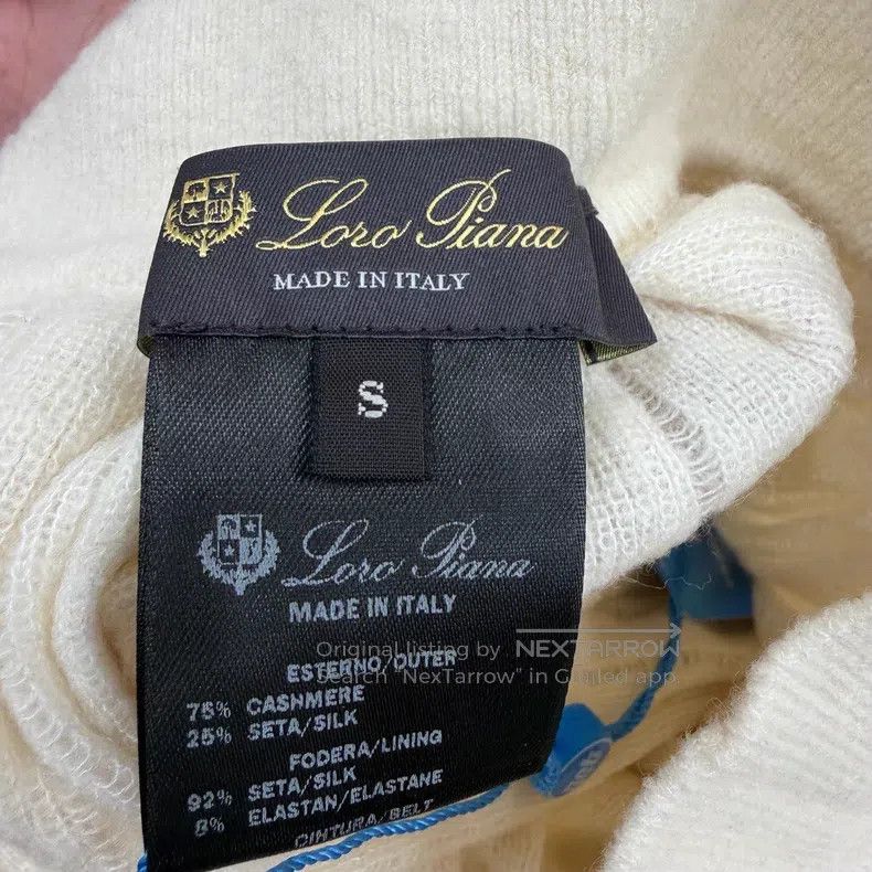 Loro Piana Loro Piana Ivory Stripe Knit Cashmere Silk Set Size S / US 4 / IT 40 - 5 Thumbnail