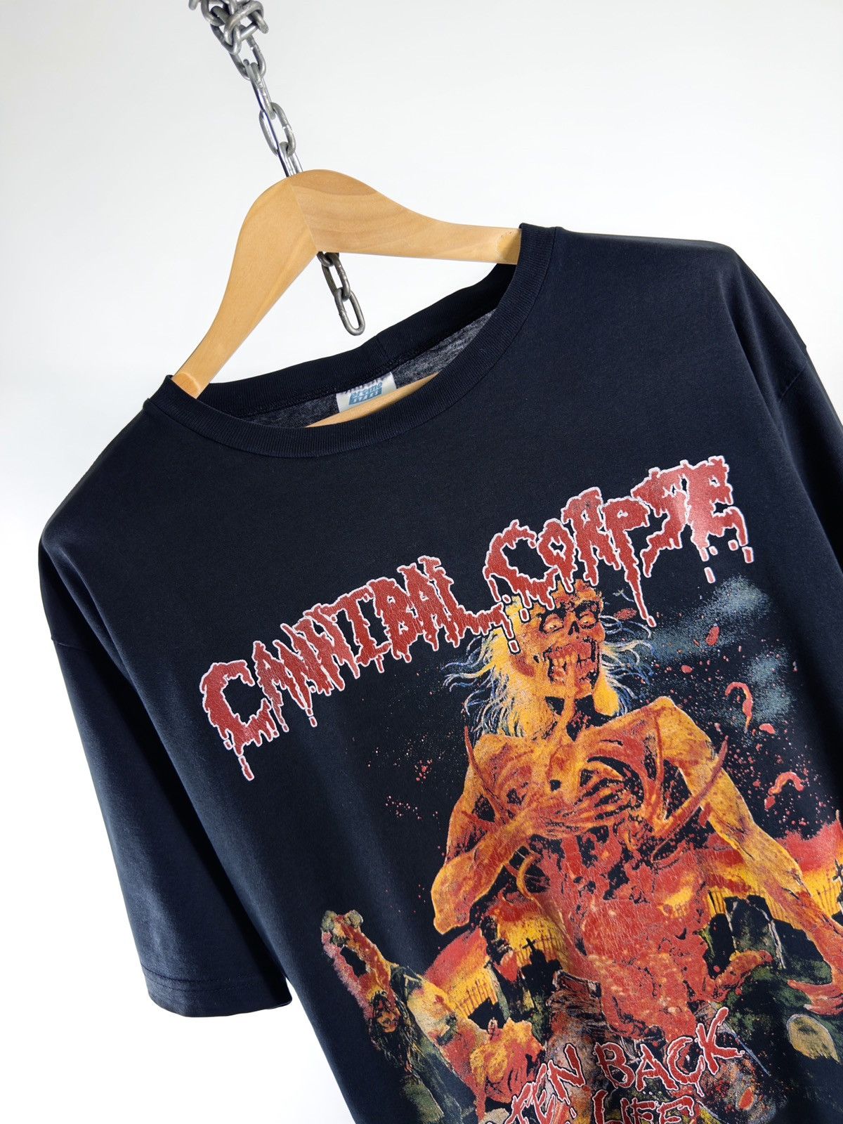 Band Tees Vintage 90s Cannibal Corpse Eaten Back To Life T-Shirt Tee Size US XL / EU 56 / 4 - 5 Thumbnail