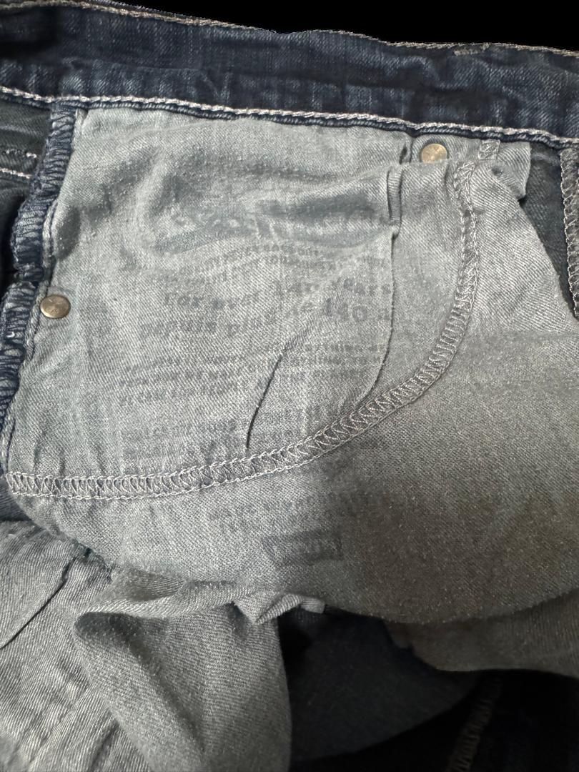 Levi's GRUNGE Vintage Y2K Levi’s Rusty Thrashed Distress Dark Jean Size US 33 - 10 Thumbnail