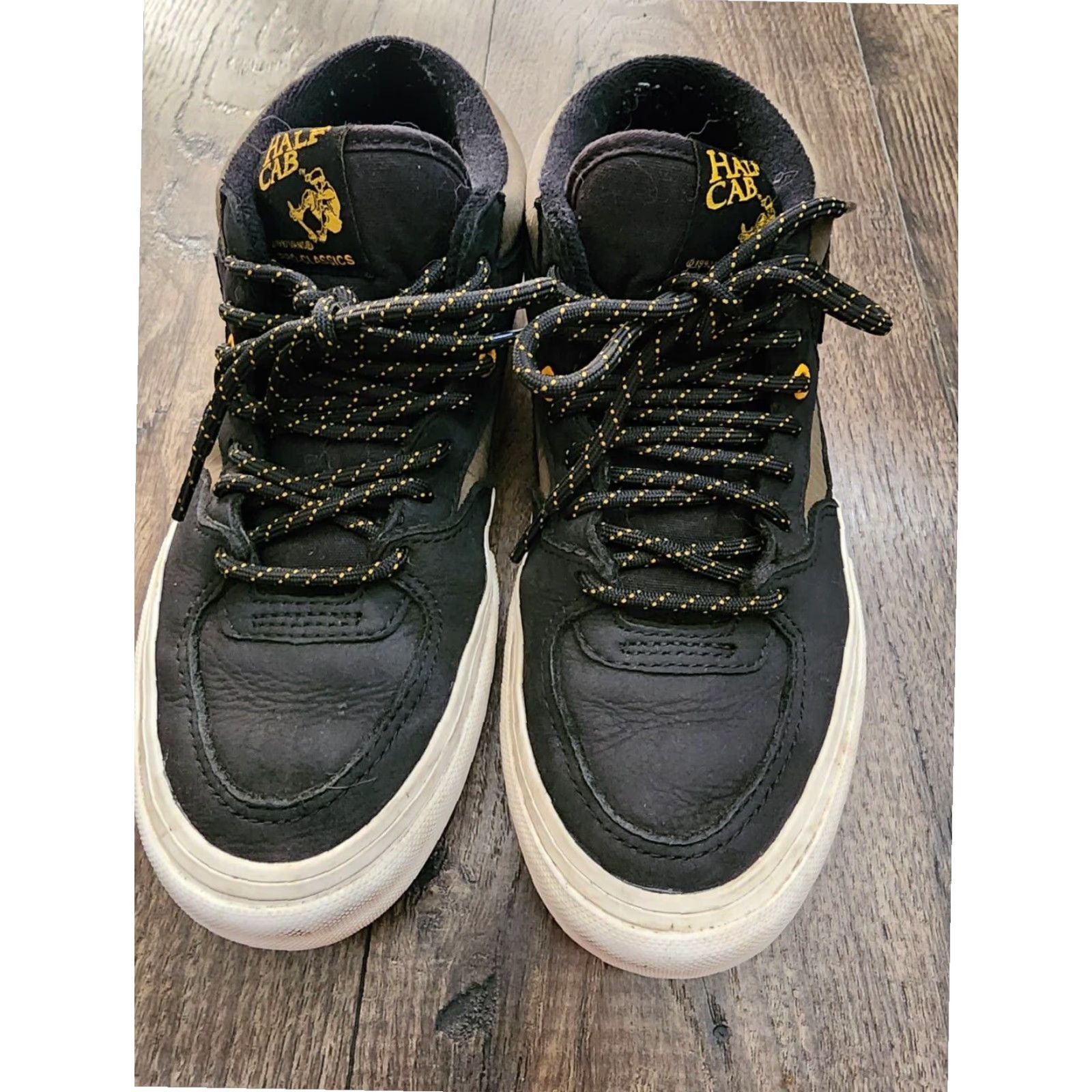 Vans VINTAGE Vans Half Cab Steve Caballero 1992 Pro Model Mens 6.5 Black White Tan Suede Skateboarding Shoes Size US 7 / EU 40 - 2 Thumbnail