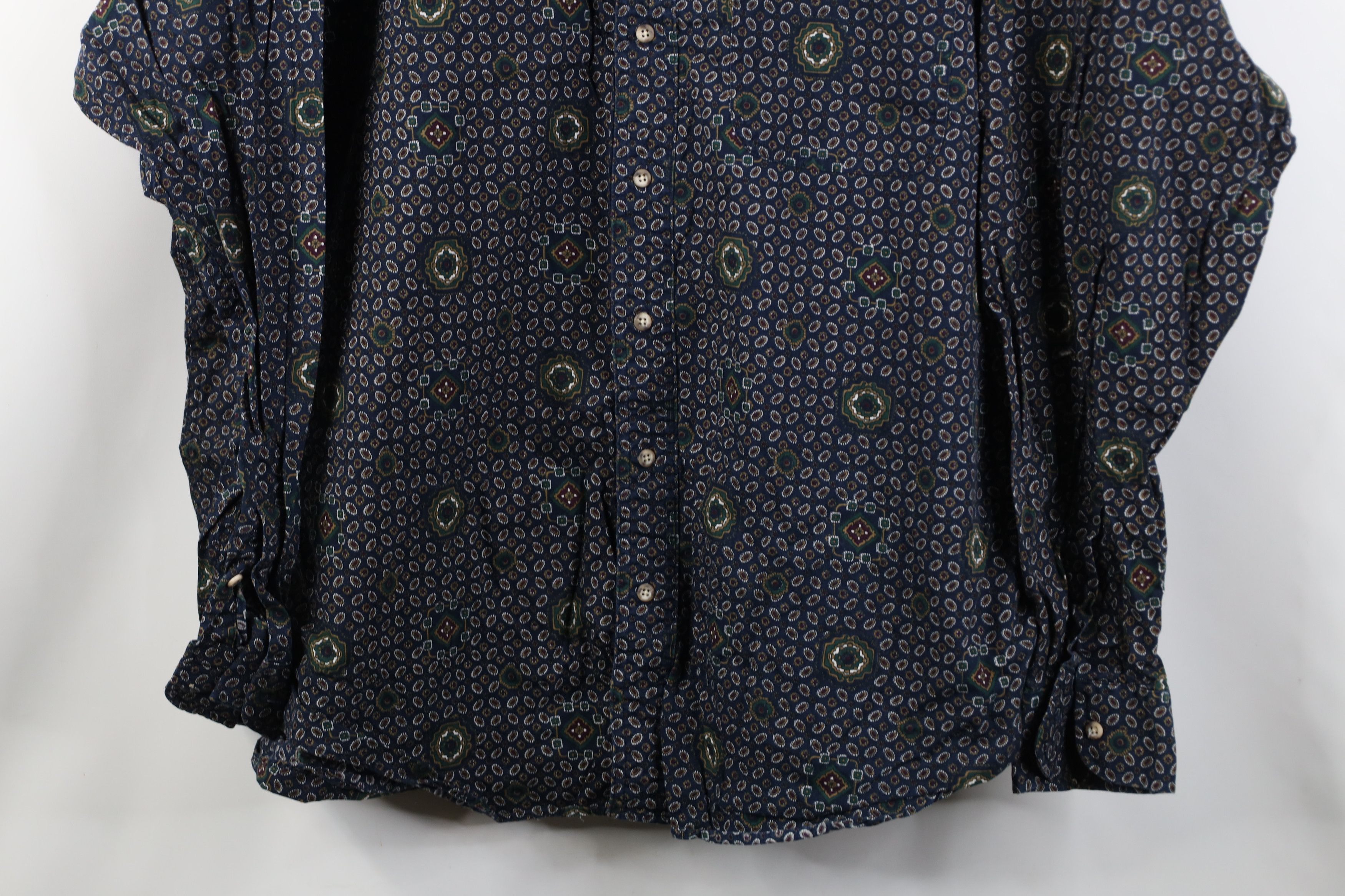 Vintage Vintage 90s Streetwear Paisley Poplin Button Down Shirt Size US XXL / EU 58 / 5 - 3 Thumbnail