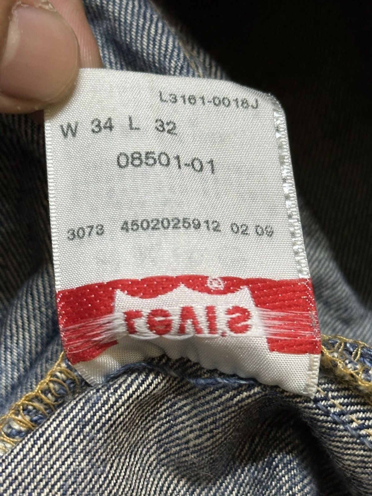 Levi's Vintage Levis 501 Mud Faded Wash Style Loose Jeans Size US 34 / EU 50 - 11 Thumbnail