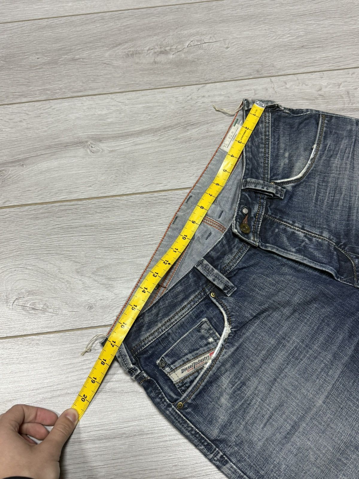 Diesel VINTAGE flare Y2K DIESEL YARIK LOGO DISTRESSED JEANS 34 Size US 34 / EU 50 - 11 Thumbnail