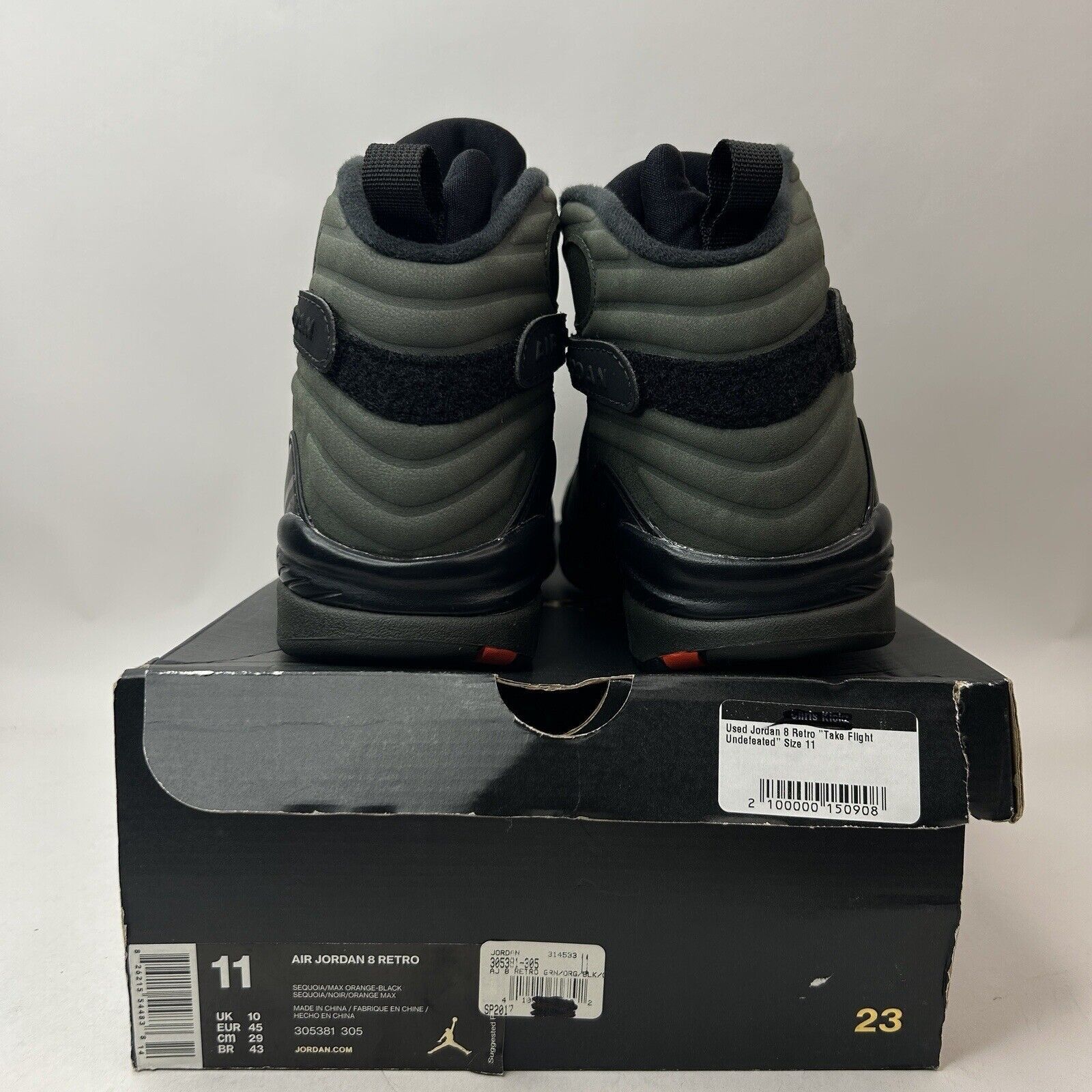 Nike Nike Air Jordan 8 Retro OG “Take Flight Undefeated” 2023 Size US 11 / EU 44 - 5 Thumbnail