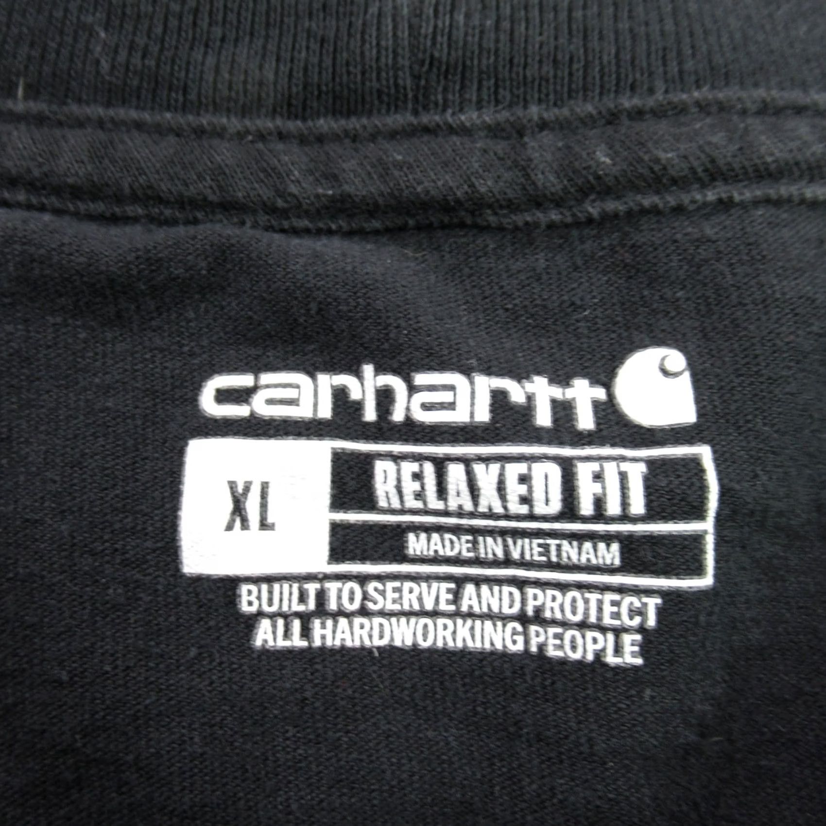 Carhartt Carhartt Shirt Mens XL Long Sleeve Crew Neck Outdoors Relaxed Fit Casual Black Size US XL / EU 56 / 4 - 4 Thumbnail