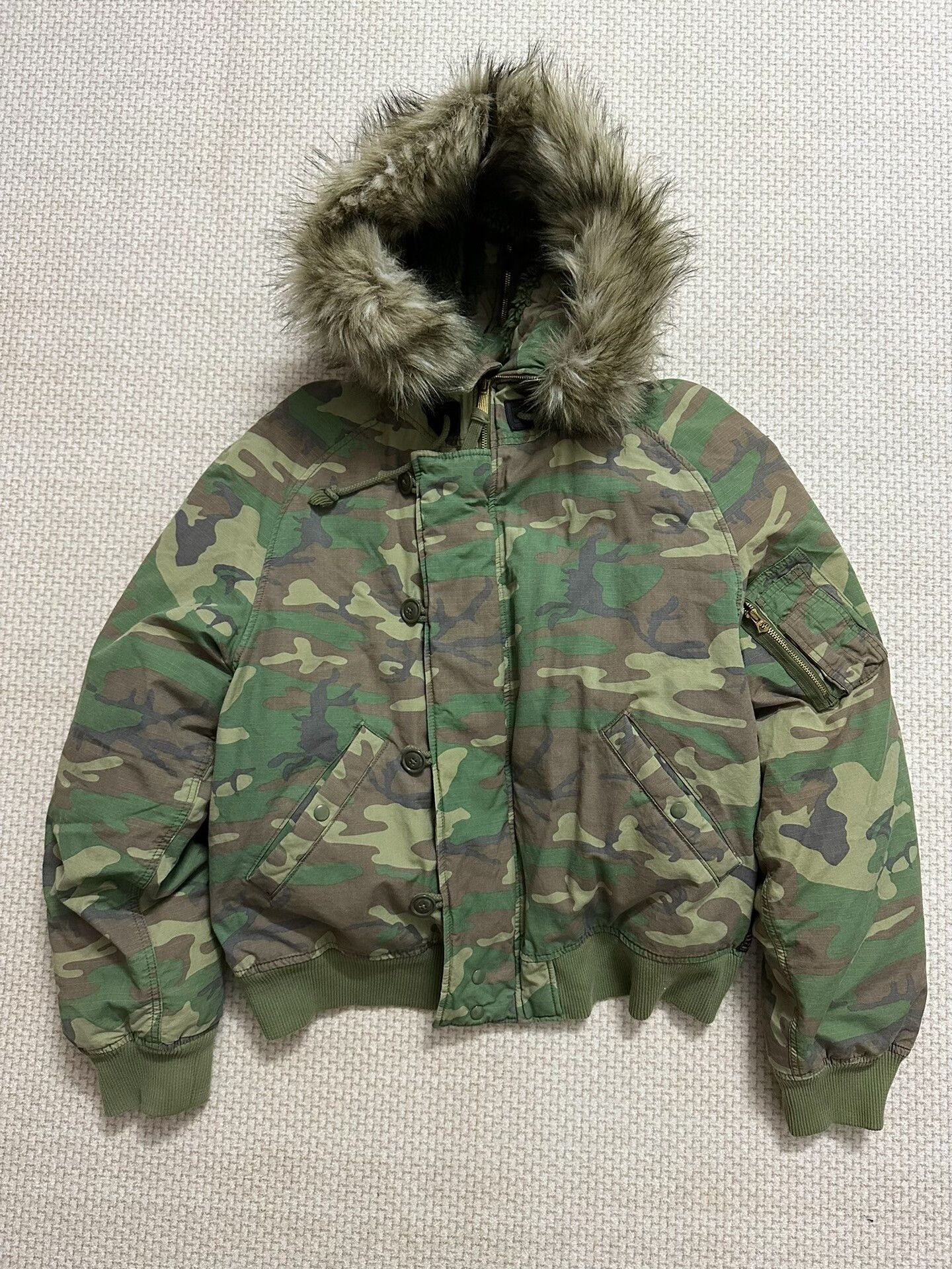 Denim & Supply Ralph Lauren Ralph Lauren RRL N2B Bomber Jacket Size US XXL / EU 58 / 5 - 1 Thumbnail