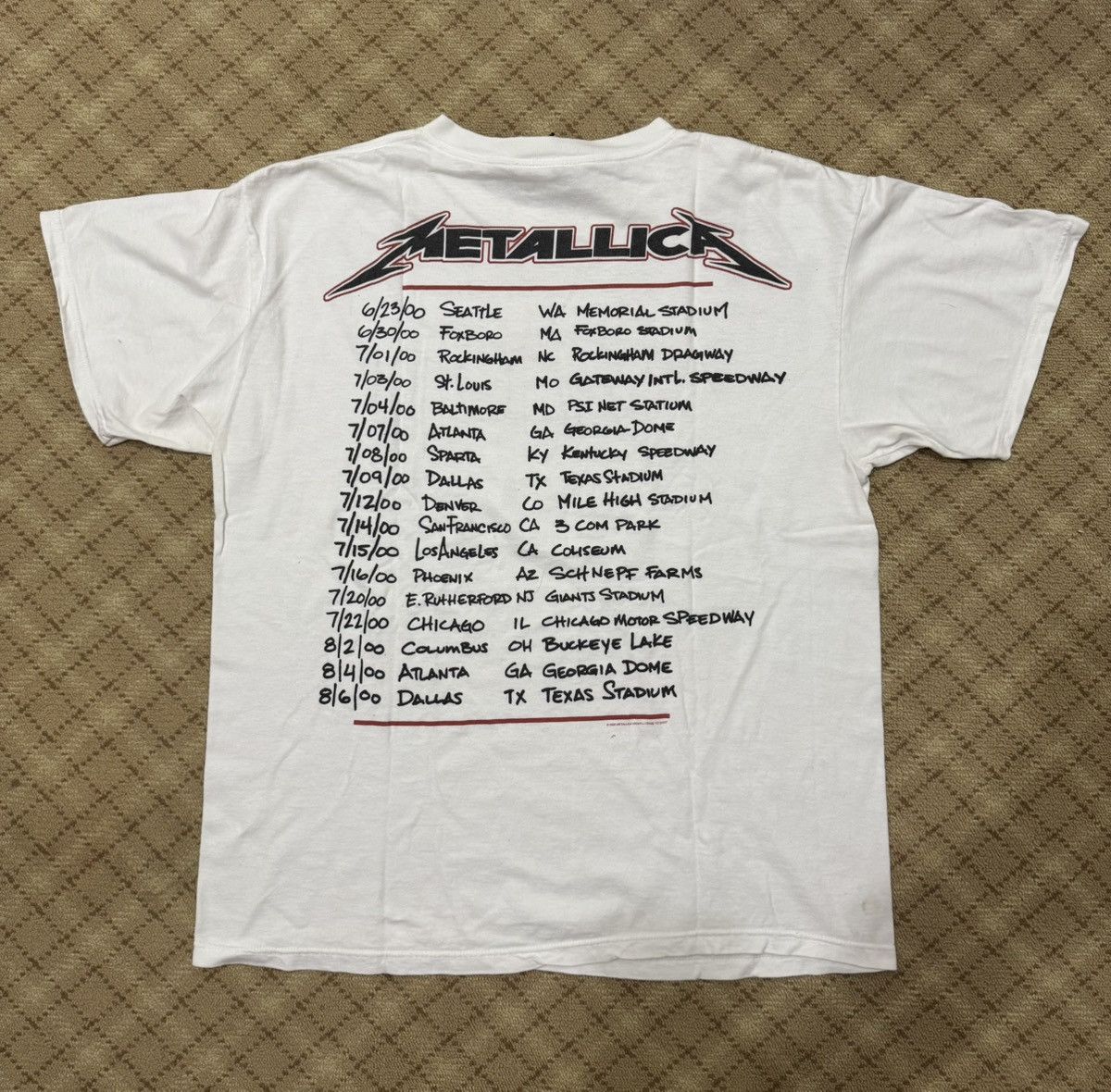 Giant Vintage 2000 Metallica Summer Sanitarium TourTee Giant TagXL Size US L / EU 52-54 / 3 - 3 Thumbnail