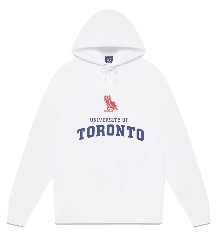 October's Very Own OVO X UofT University Of Toronto Hoodie SWEATSHIRT - White Size US M / EU 48-50 / 2 - 1 Thumbnail