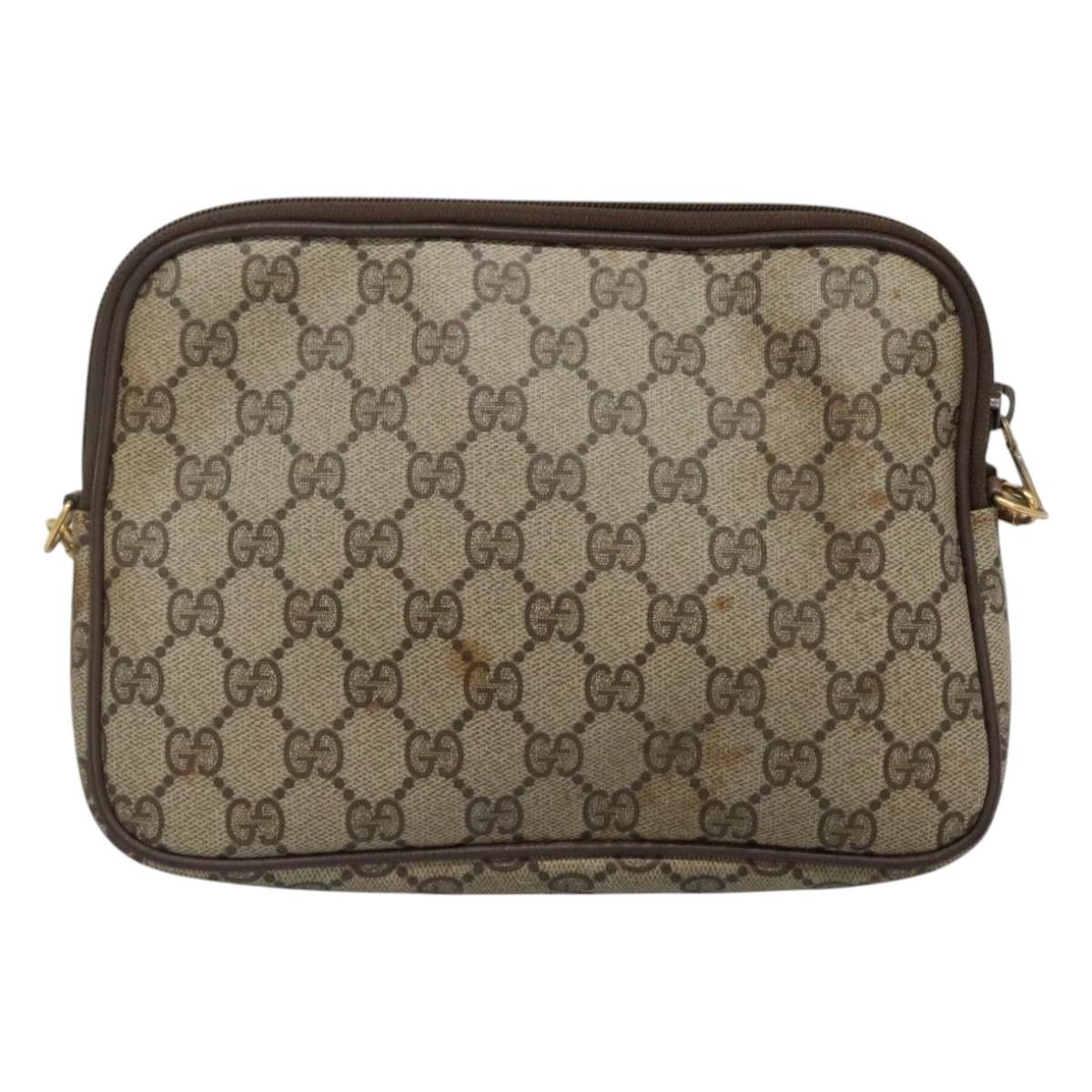 Gucci GUCCI GG Supreme Shoulder Bag Pvc Beige Brown Gold 97 02 068 Size ONE SIZE - 3 Thumbnail