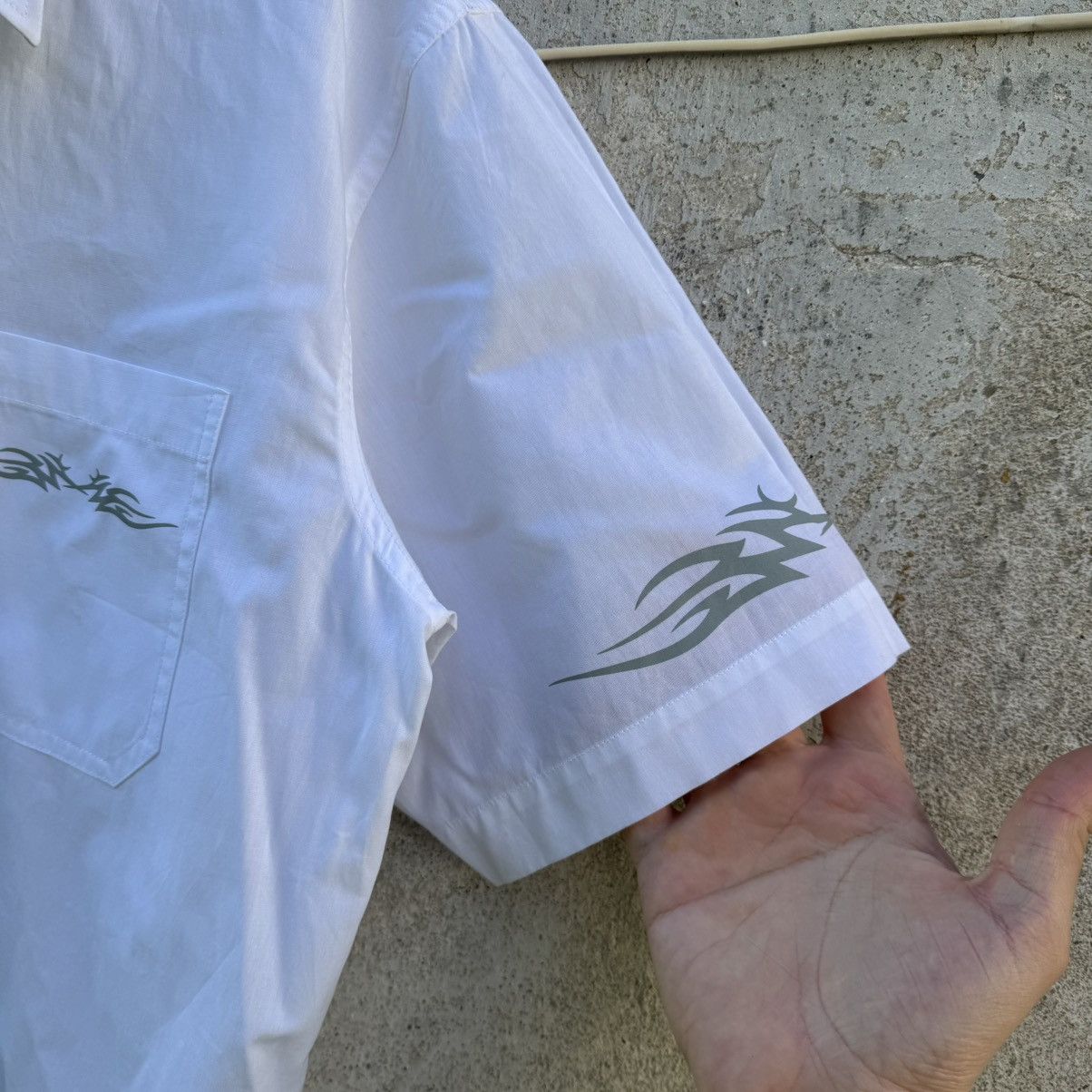 Affliction Y2K Tribal White Shirt Affliction Type Techno Rave Swag Size US L / EU 52-54 / 3 - 4 Thumbnail