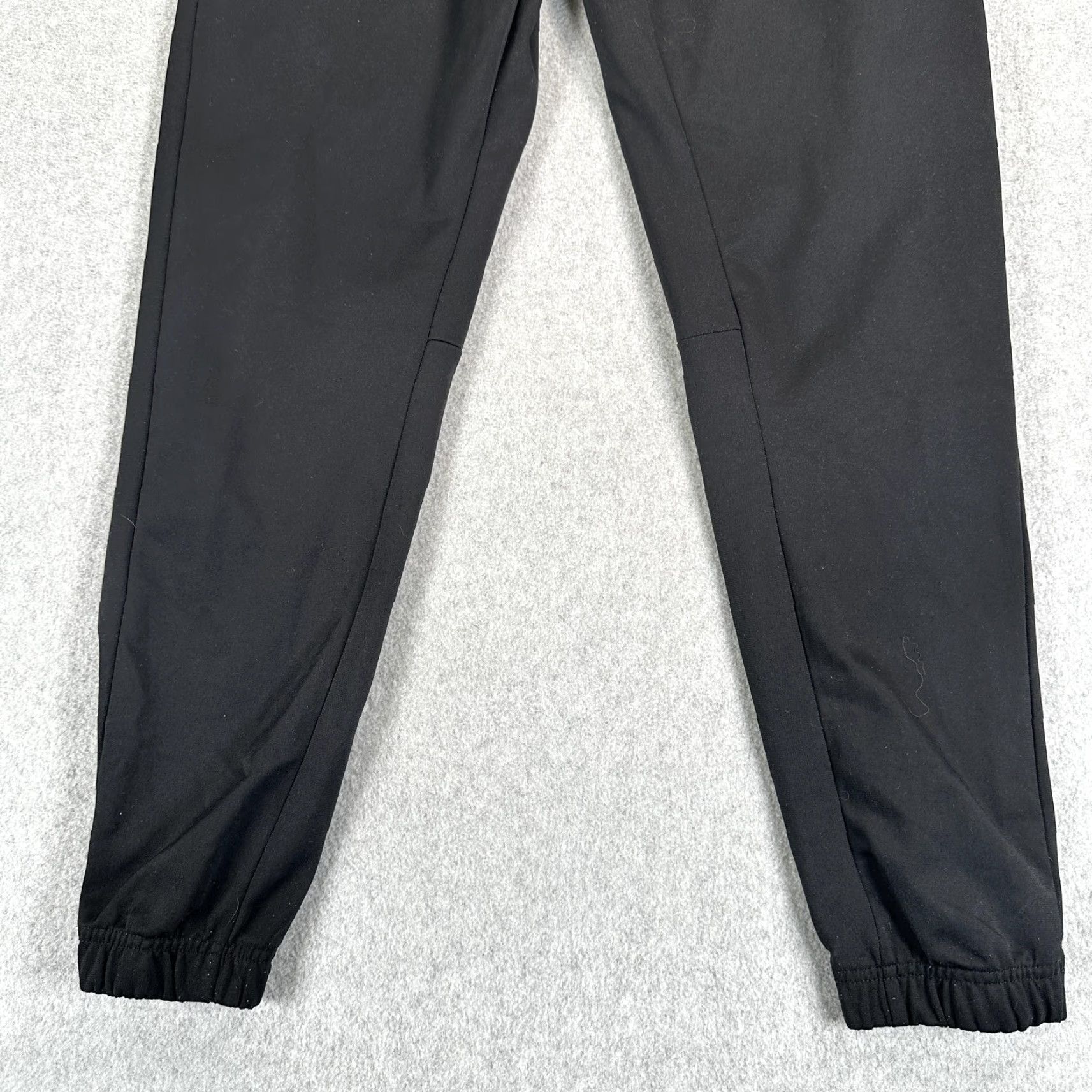 Nike Nike Jogger Pants Mens Small Black Elastic Waist Cuffed Swoosh Logo Athletic Pants Casual Activewear Size US 29 - 4 Thumbnail