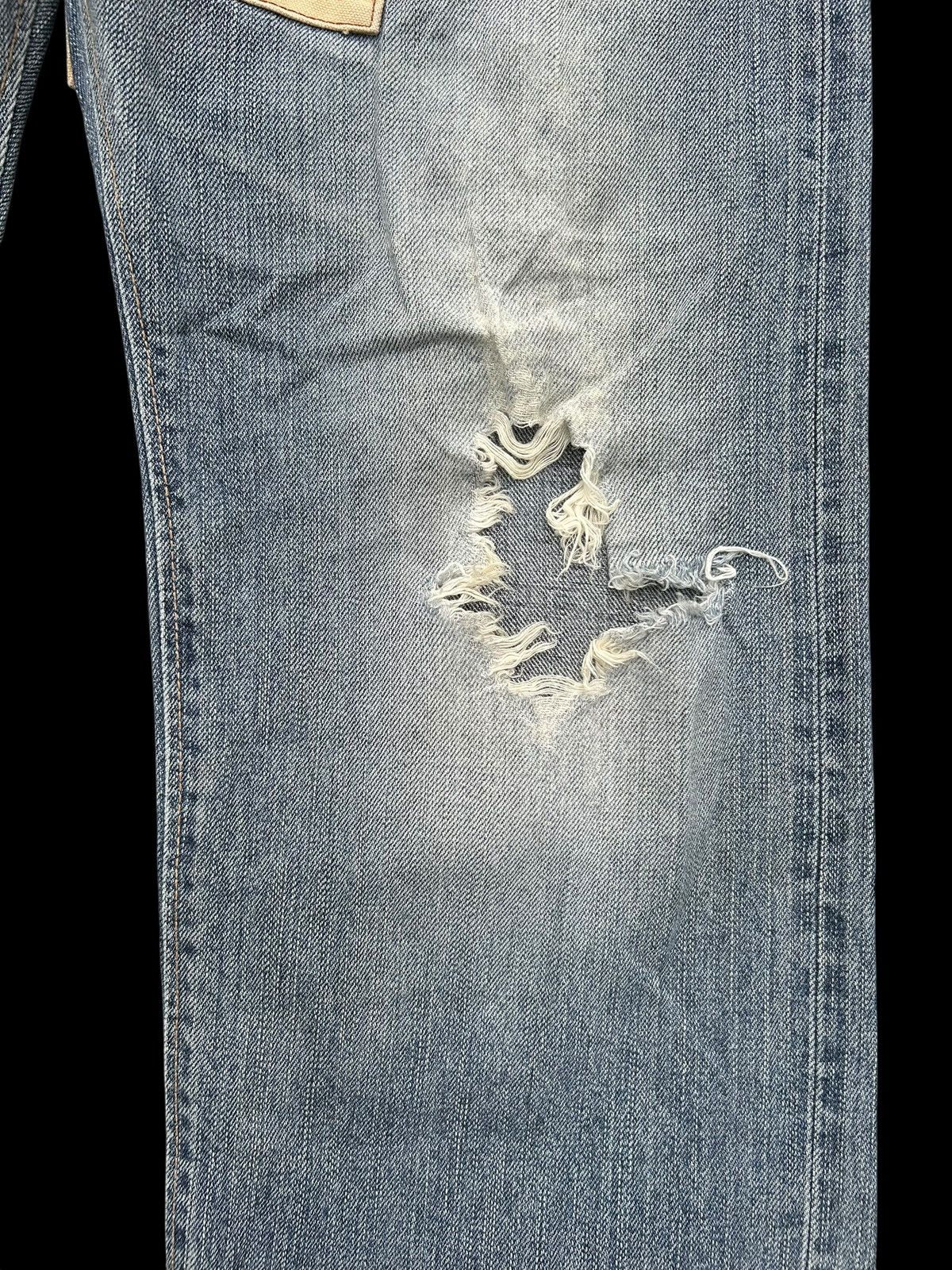 Japanese Brand × Kapital × Vintage Edwin Selvedge Distressed Japanese Denim Jeans Size US 34 / EU 50 - 5 Thumbnail